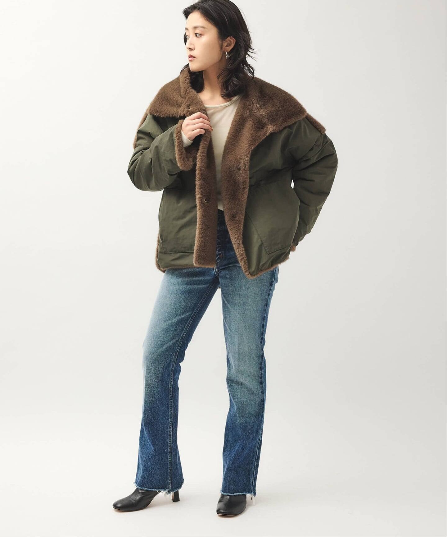 COLLECTION PRIVEE？】 WOMAN ECO-FUR JACKET：ジャケット（その他