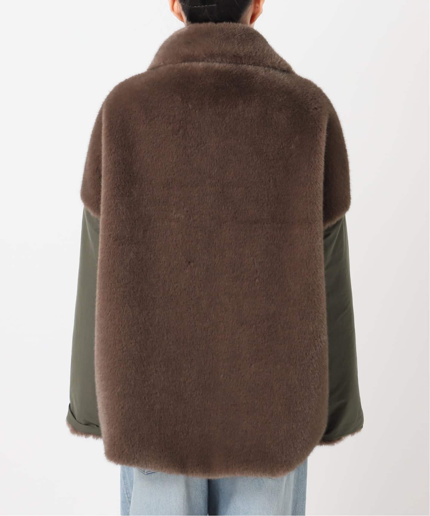COLLECTION PRIVEE？】 WOMAN ECO-FUR JACKET：ジャケット（その他