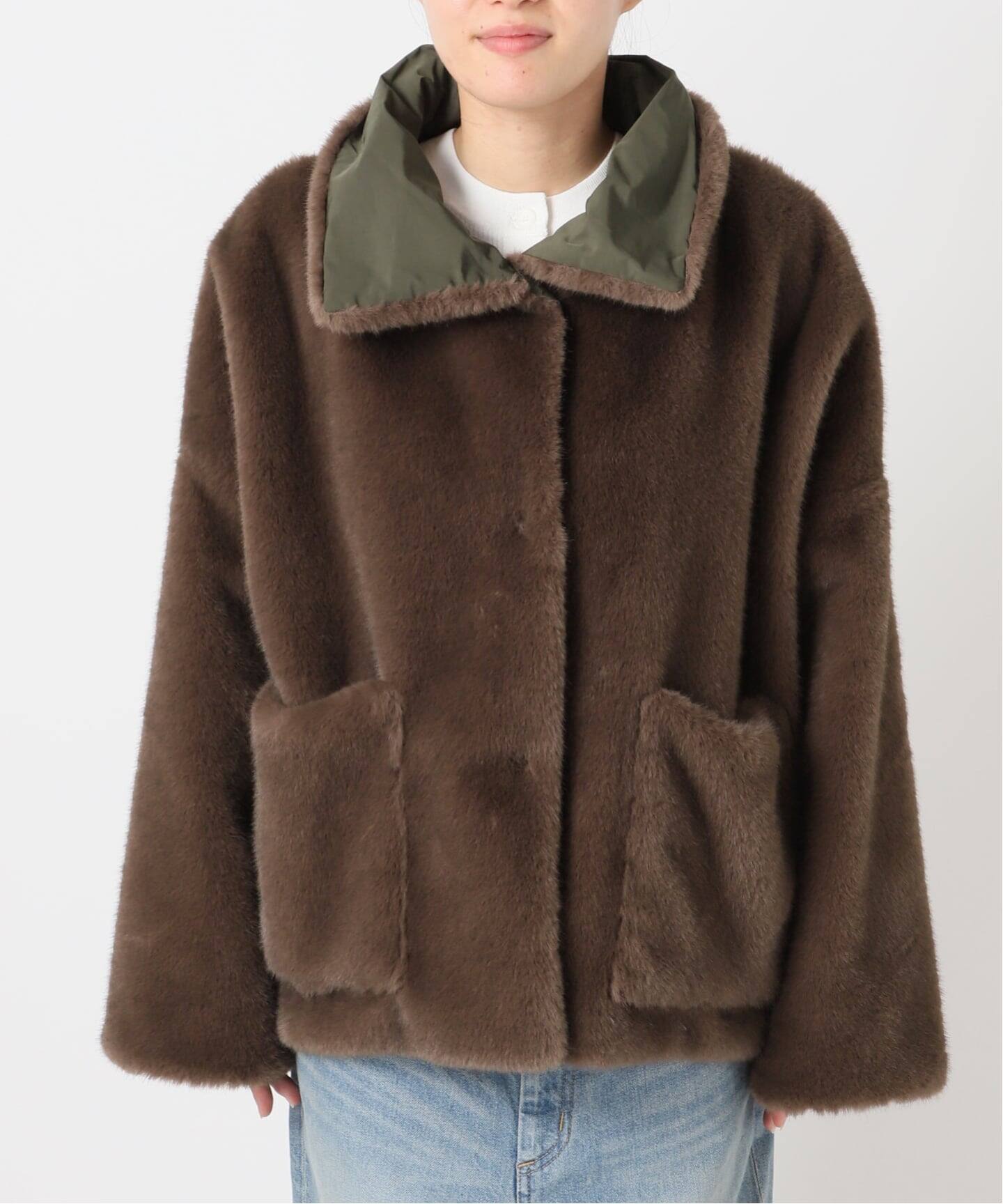 COLLECTION PRIVEE？】 WOMAN ECO-FUR JACKET：ジャケット（その他