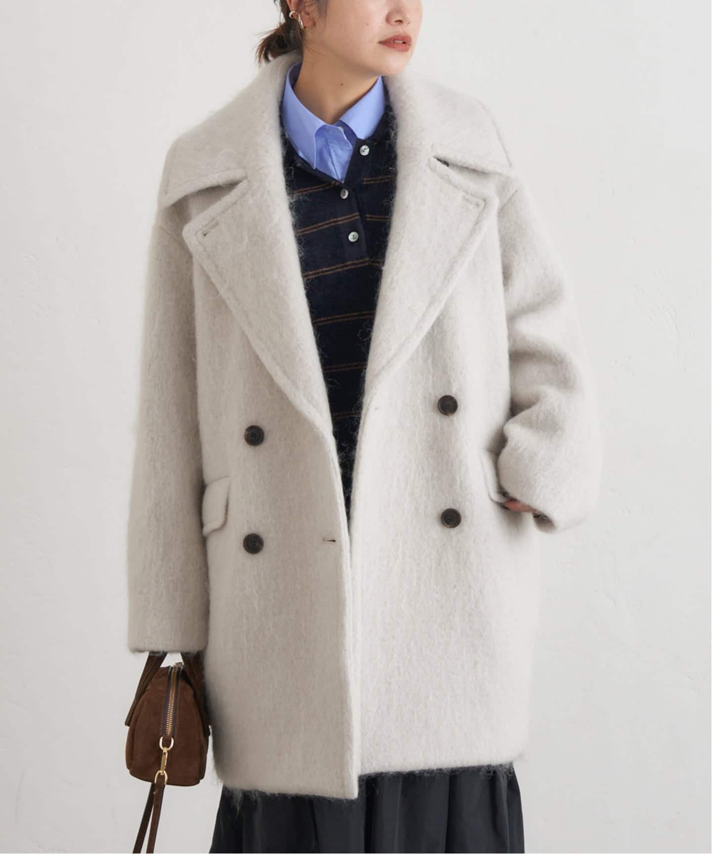 ビッグカラーシャギーコート（その他ブルゾン／アウター）｜JOURNAL