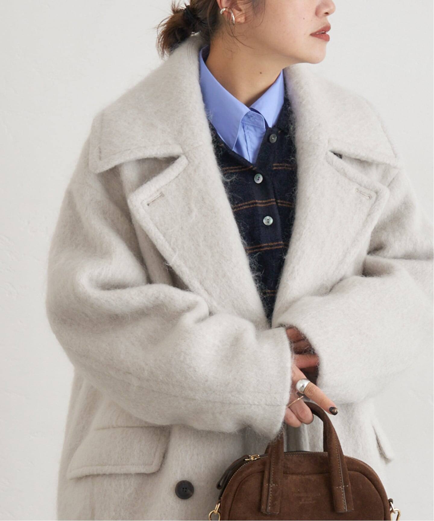 ビッグカラーシャギーコート（その他ブルゾン／アウター）｜JOURNAL