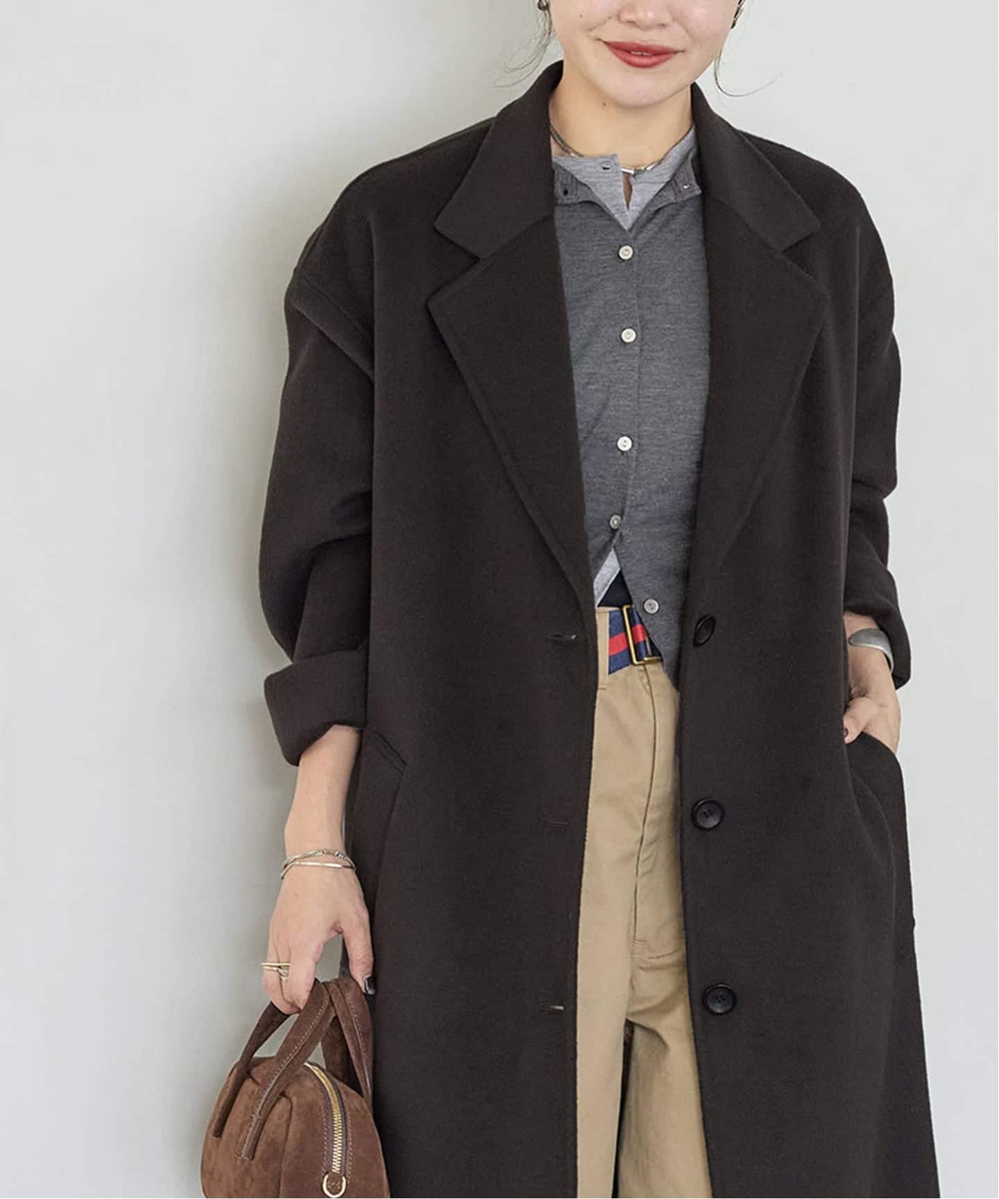 【sumireです】未使用　HAMILTONスタンドコート　ネイビー 3500023Y0122_m1_a057.jpg