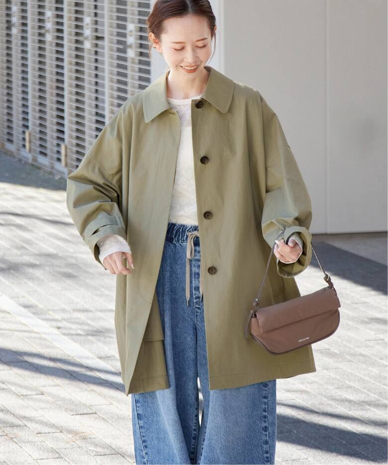 jil sander＋ ベージュ コットン 易しい ステンカラーコート