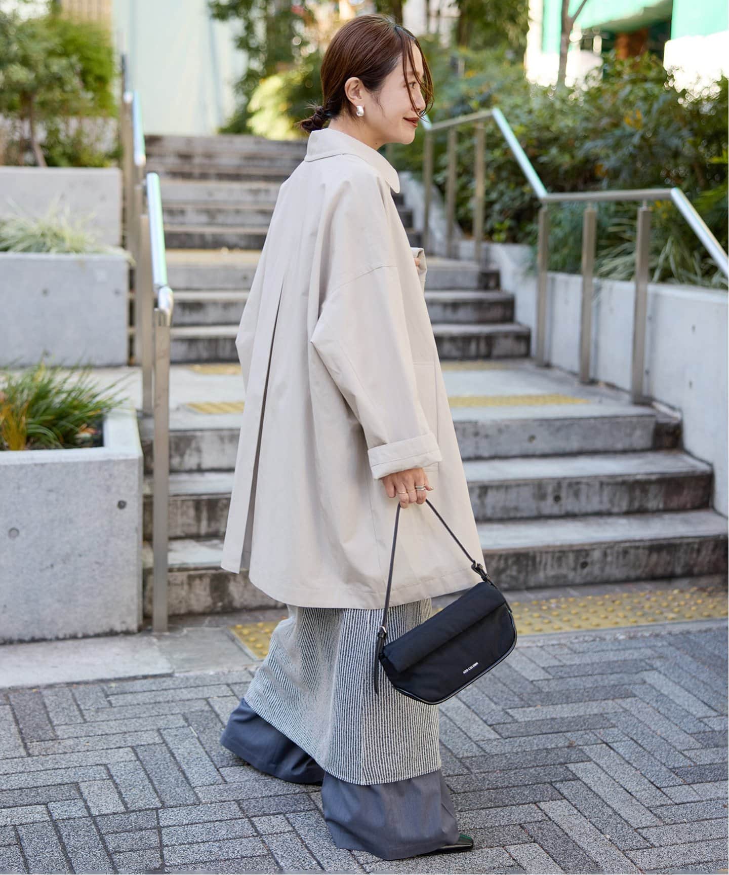 JOURNAL STANDARD ステンカラーコート コート コットンリネン