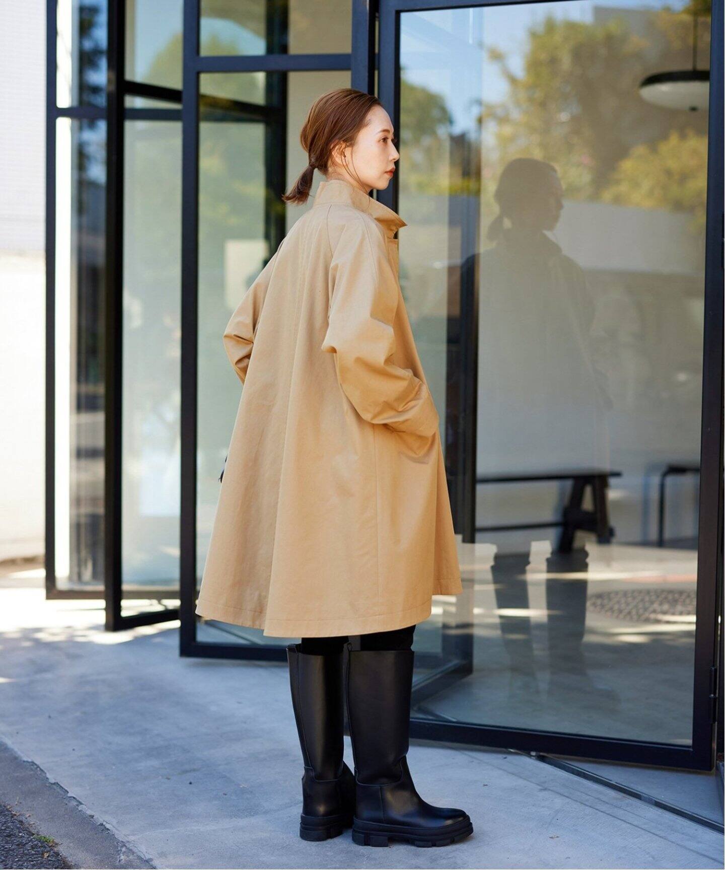 追加》スタンドカラーテントコート（その他ブルゾン／アウター  