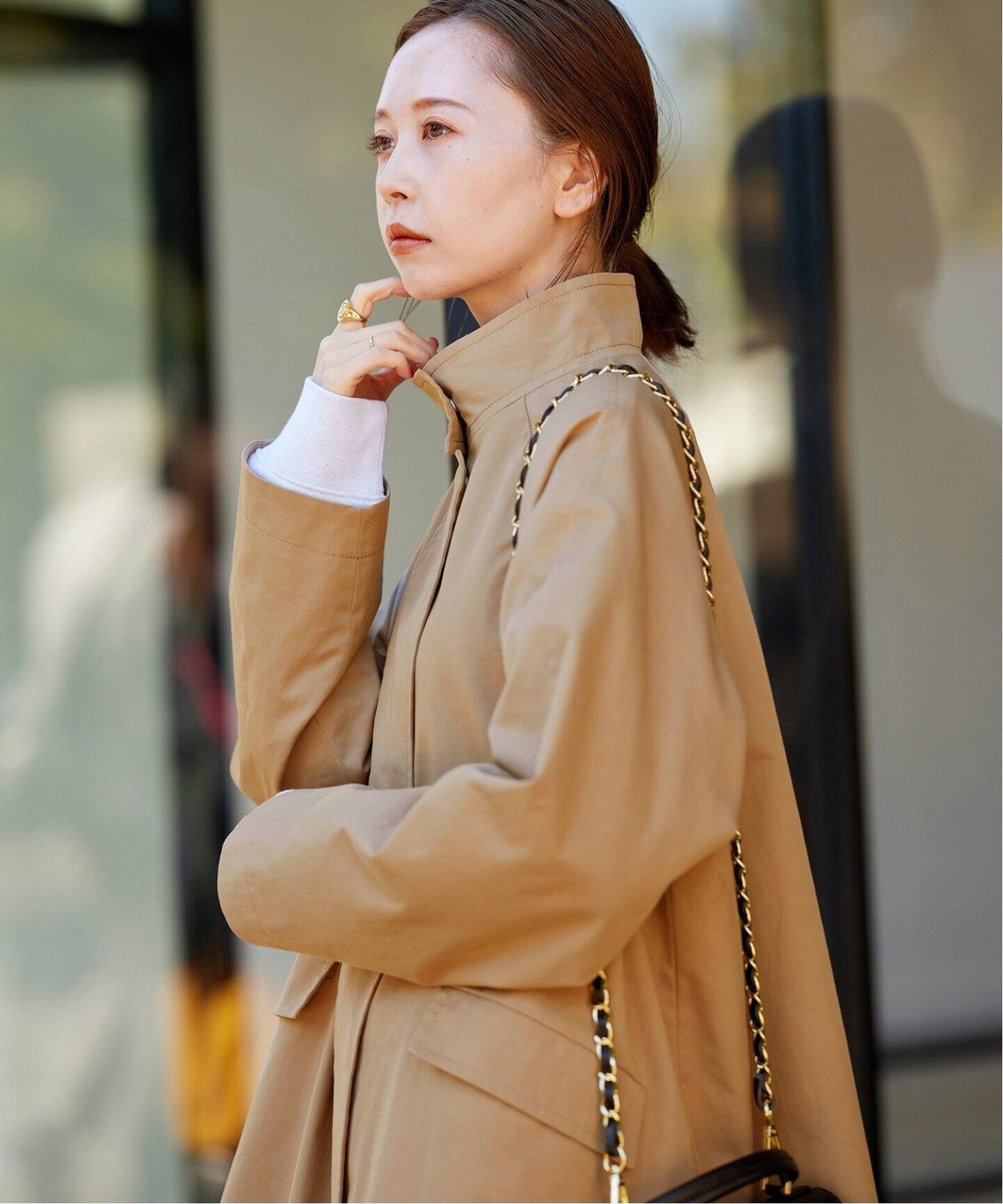 追加》スタンドカラーテントコート（その他ブルゾン／アウター  