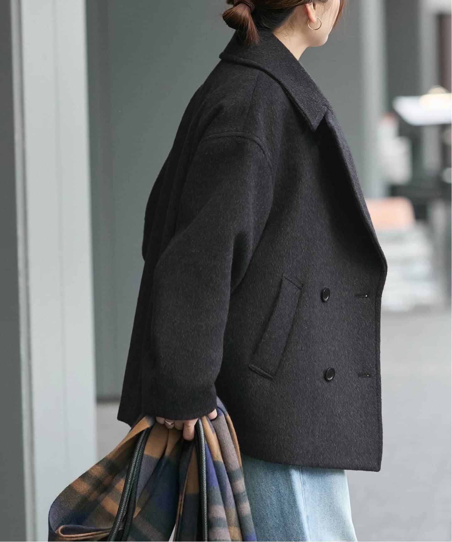 ウールアンゴラビックテーラーコート（その他ブルゾン／アウター