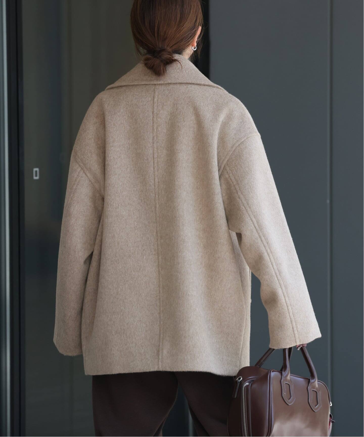 専用　JOURNALSTANDARD　ウールアンゴラコート　ブラック JOURNAL STANDARD#ウールアンゴラフードコート#ブラック#36 - メルカリ