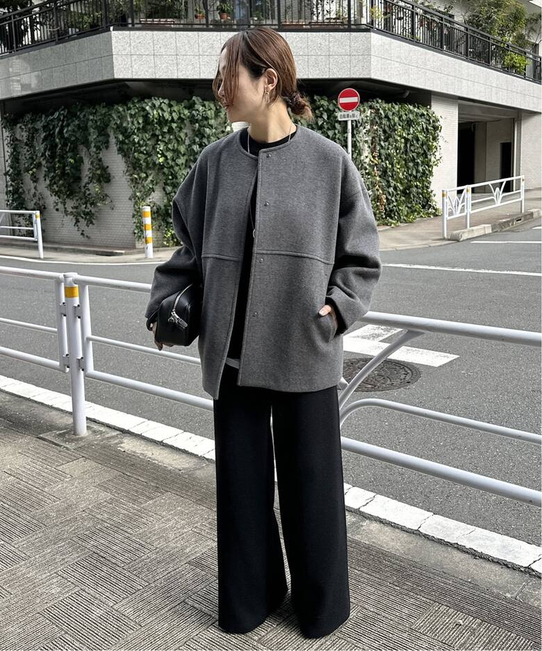 追加5》スーパー140ビーバーノーカラーショートコート（ノーカラー 
