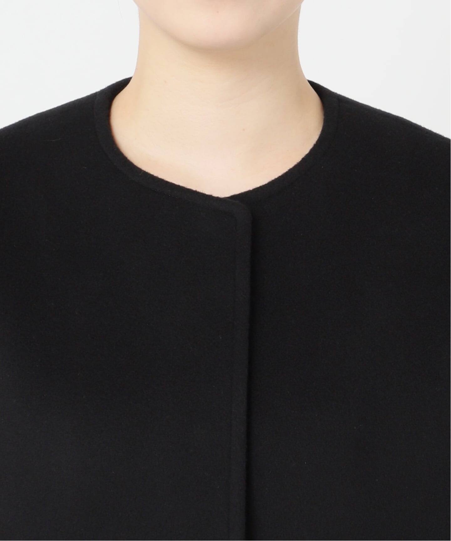 追加5》スーパー140ビーバーノーカラーショートコート（ノーカラー