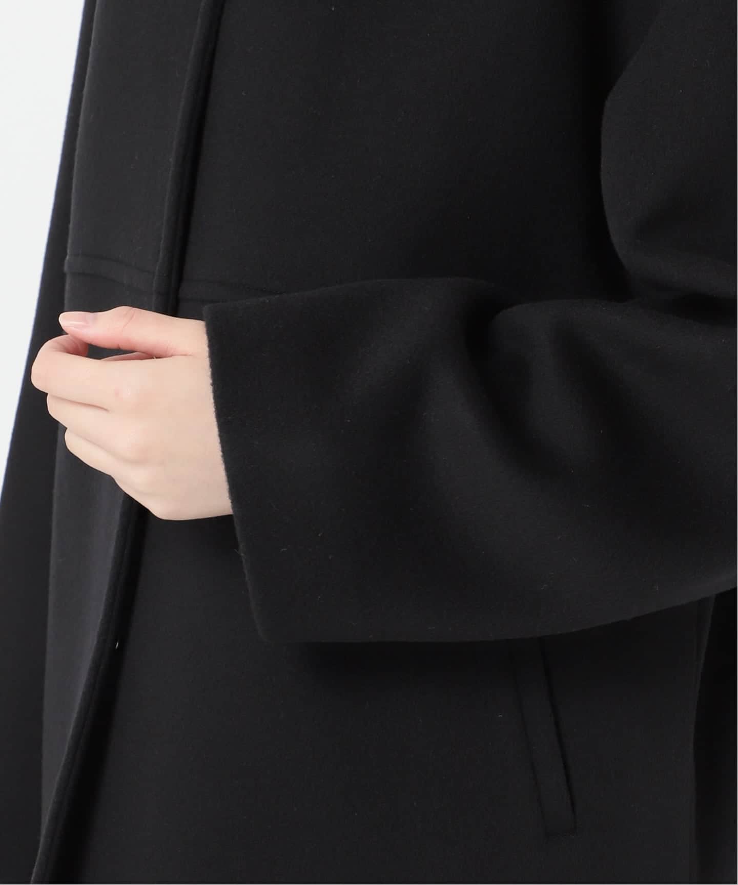 追加5》スーパー140ビーバーノーカラーショートコート（ノーカラー