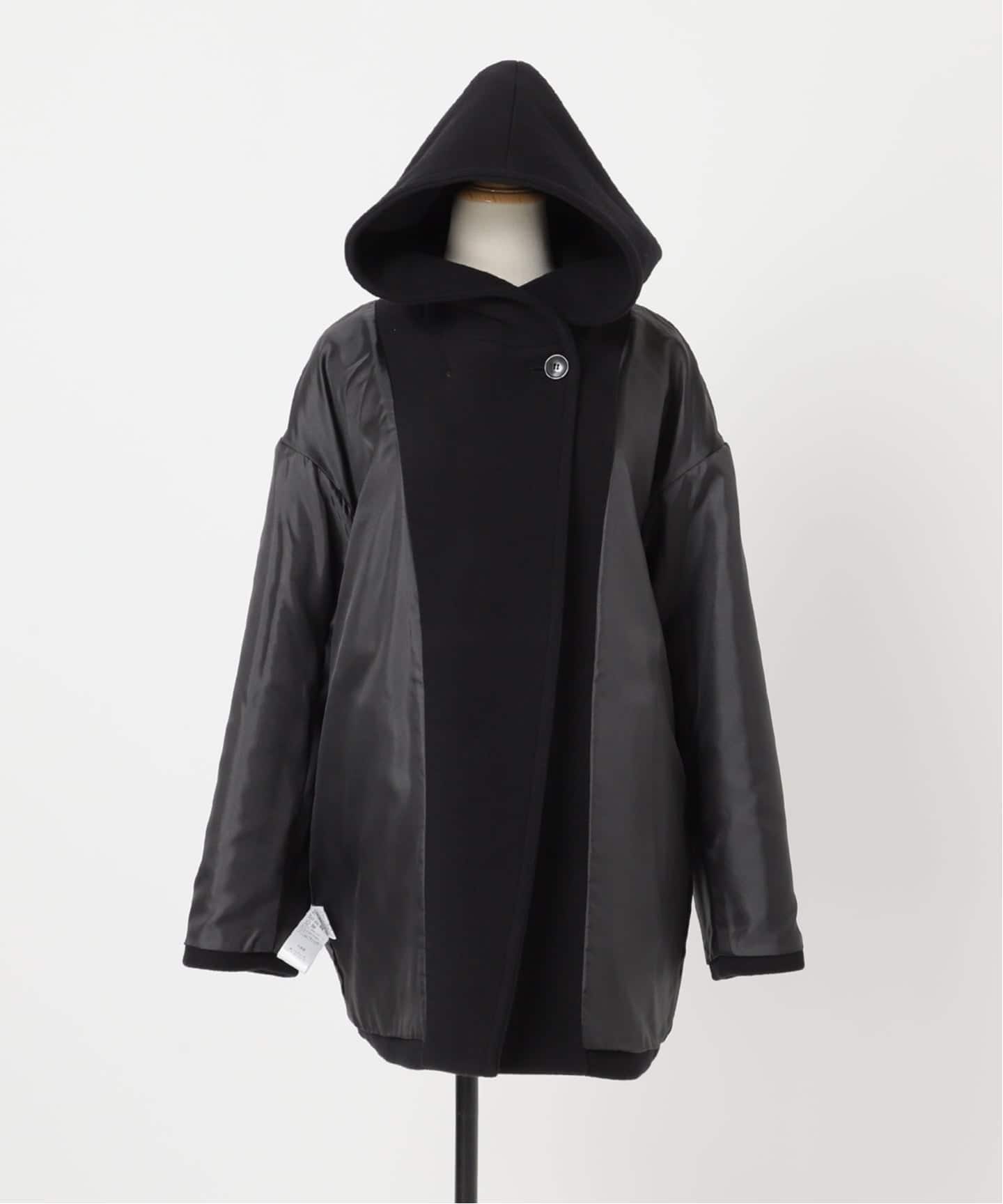 ジャーナルスタンダード  スーパー140モッサフードコート　フーテッド　黒　S ジャーナルスタンダード スーパー140モッサフードコート