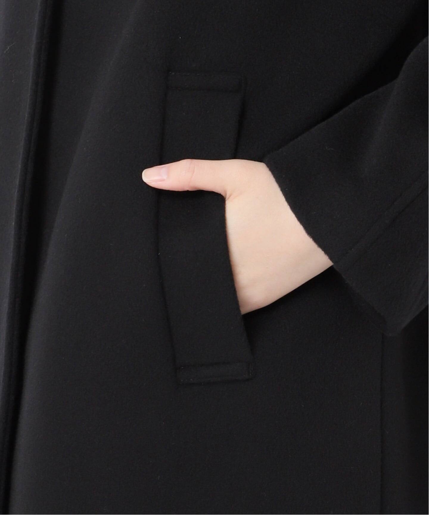 追加》スーパー140ビーバーノーカラーコート（ノーカラーコート