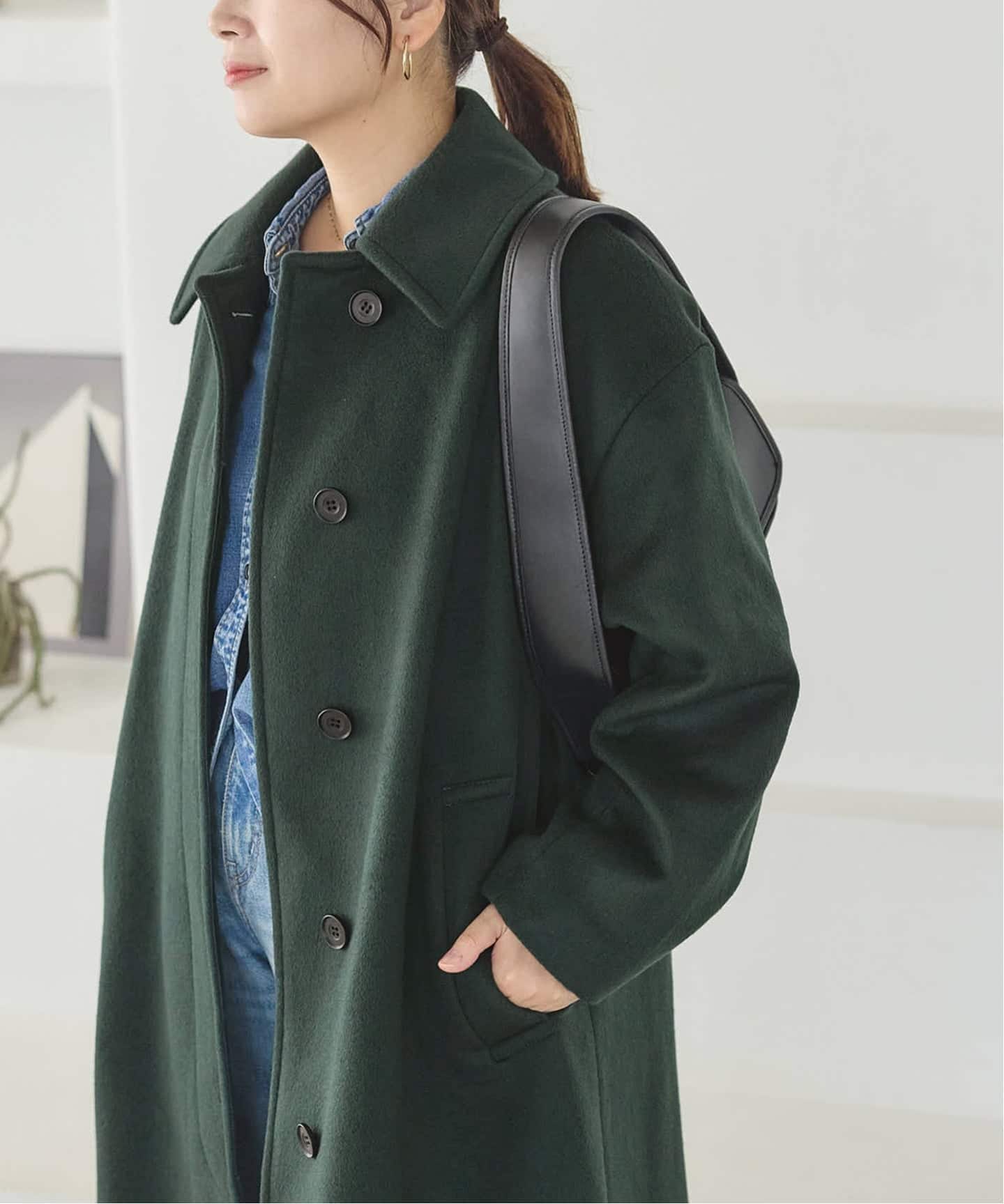 ひろナウ JOURNAL STANDARD ステンカラーコート JOURNAL STANDARD ステンカラーコート コート コットンリネン