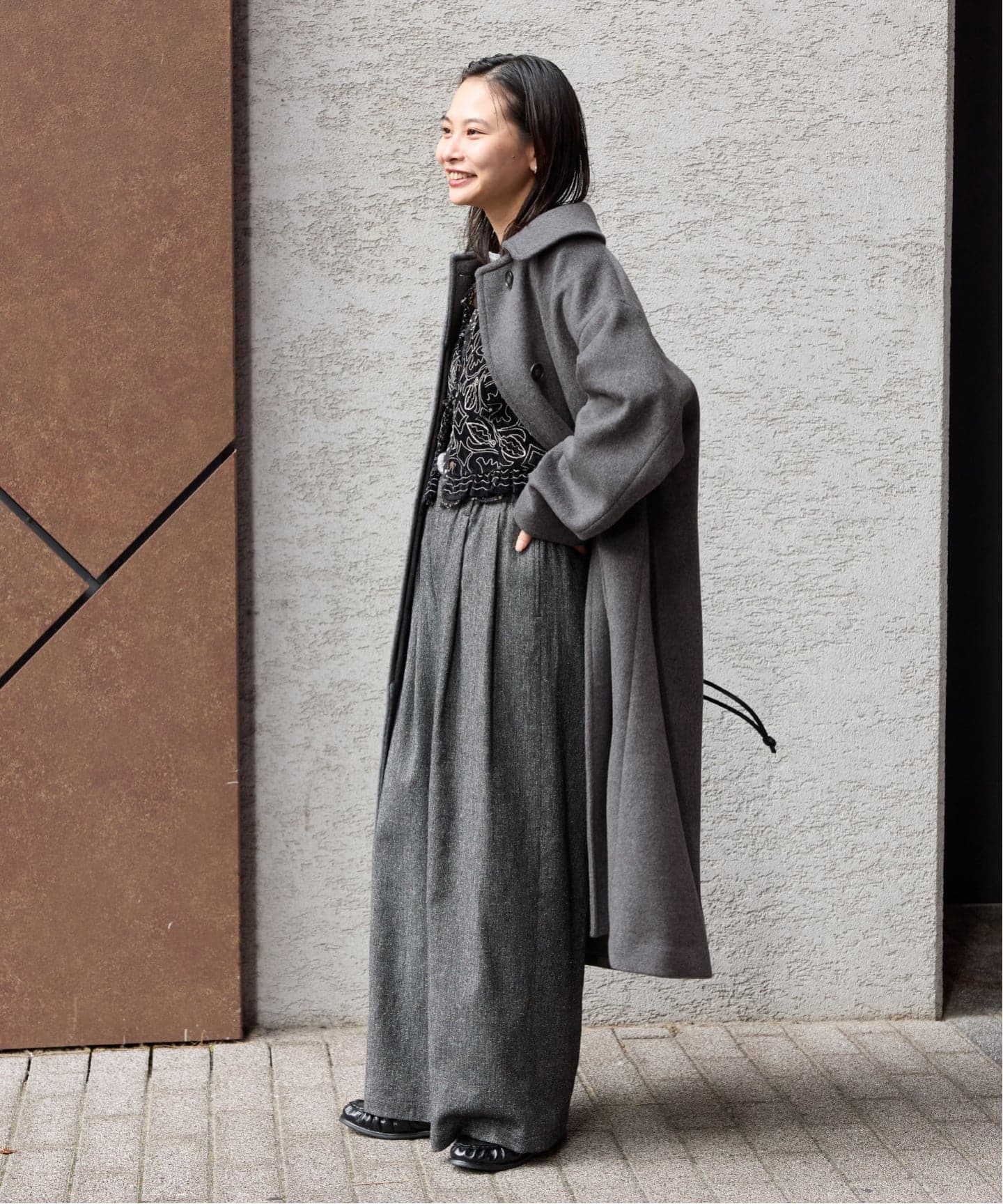 スーパー140ビーバーステンカラーコート　ブラック　新品未使用 ジャーナルスタンダード JOURNAL STANDARD 《追加2》スーパー140