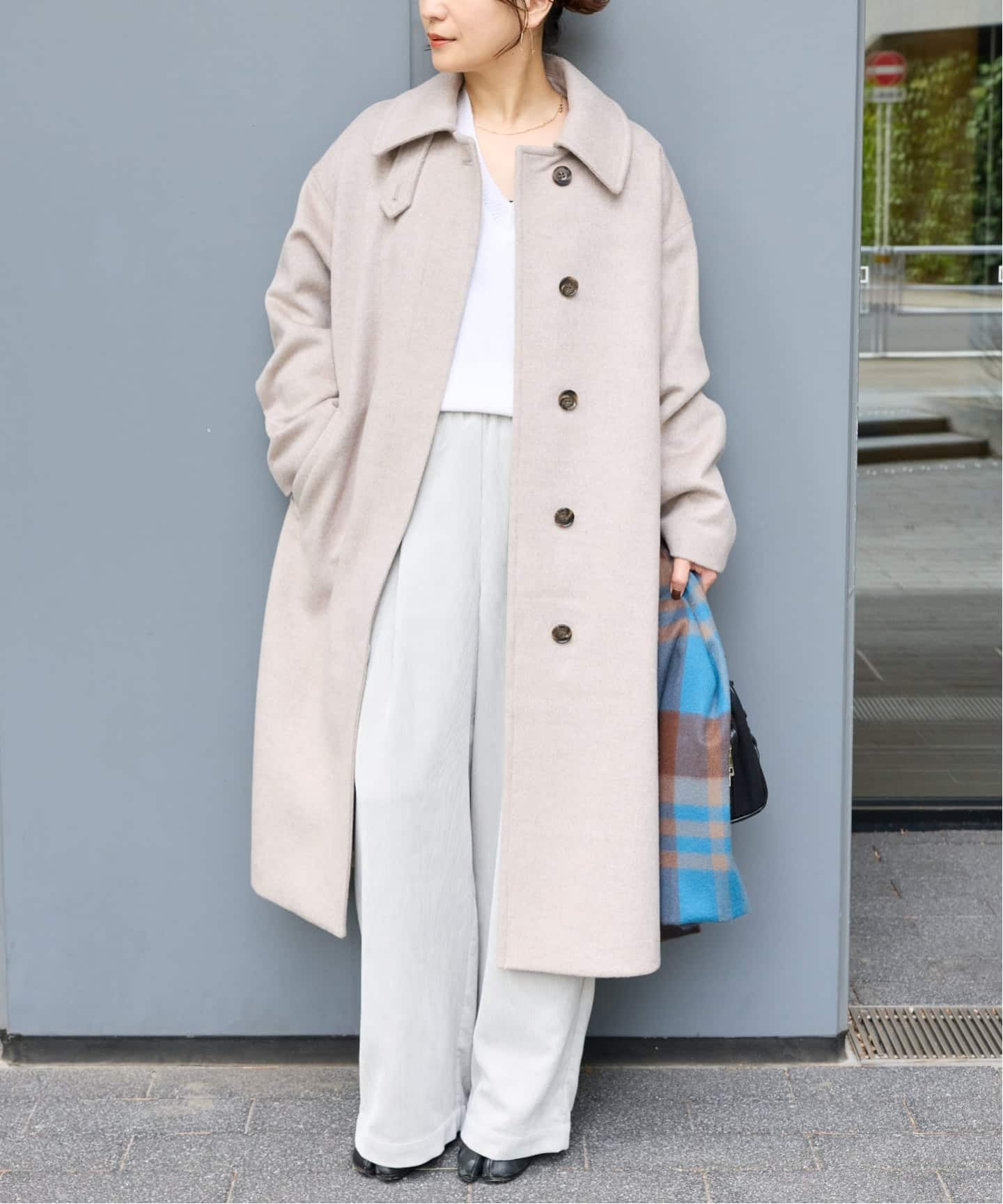 美品✨ジャーナルスタンダード スーパー140 ビーバーコート フード ベージュ ジャーナルスタンダード スーパー140ビーバーフードコート