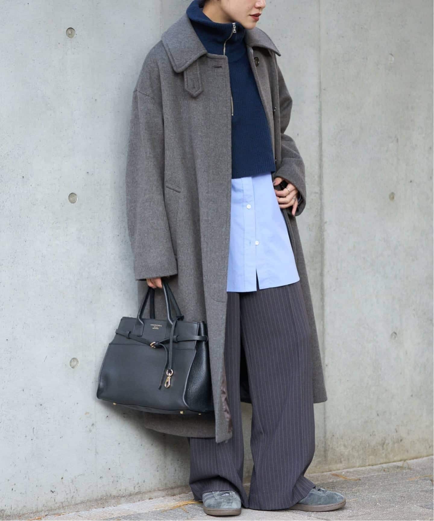 スーパー140ビーバーステンカラーコート　グレー　新品未使用 JOURNAL STANDARD（ジャーナルスタンダード） ステンカラーコート