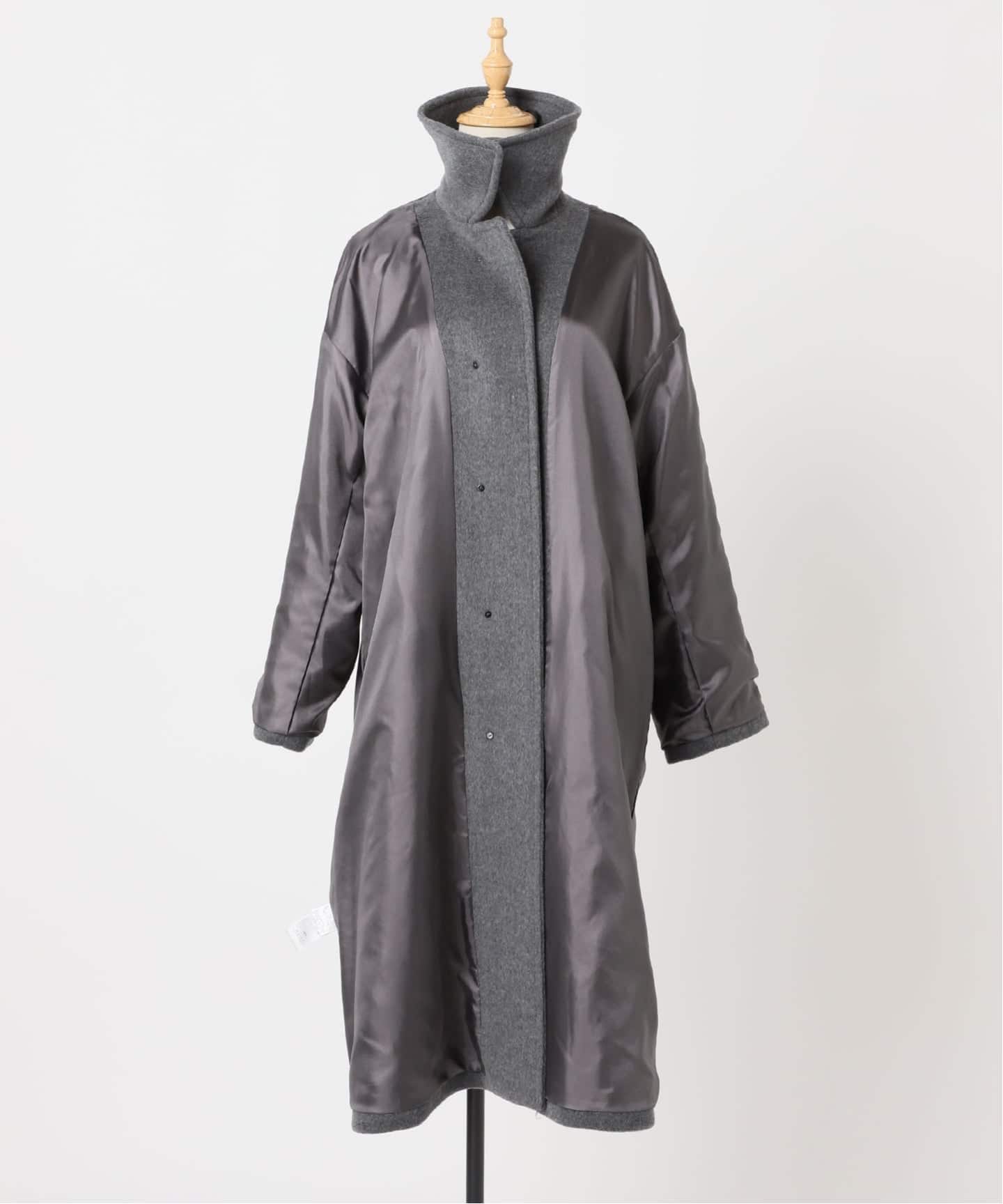 スーパー140ビーバーステンカラーコート　グレー　新品未使用 追加2》スーパー140ビーバーステンカラーコート（JOURNAL STANDARD