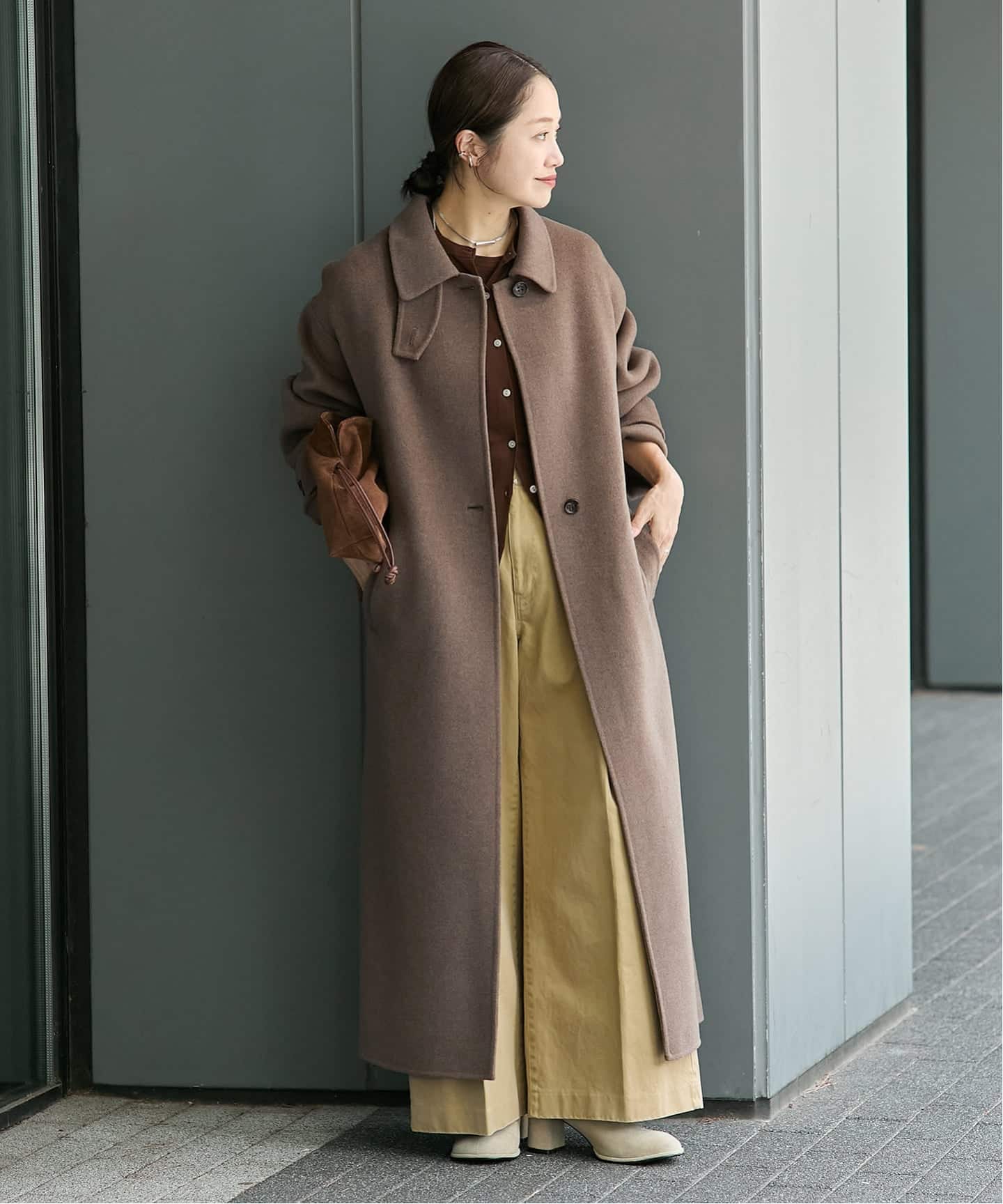 ヤクウールリバーバルカラーコート（ステンカラーコート）｜JOURNAL