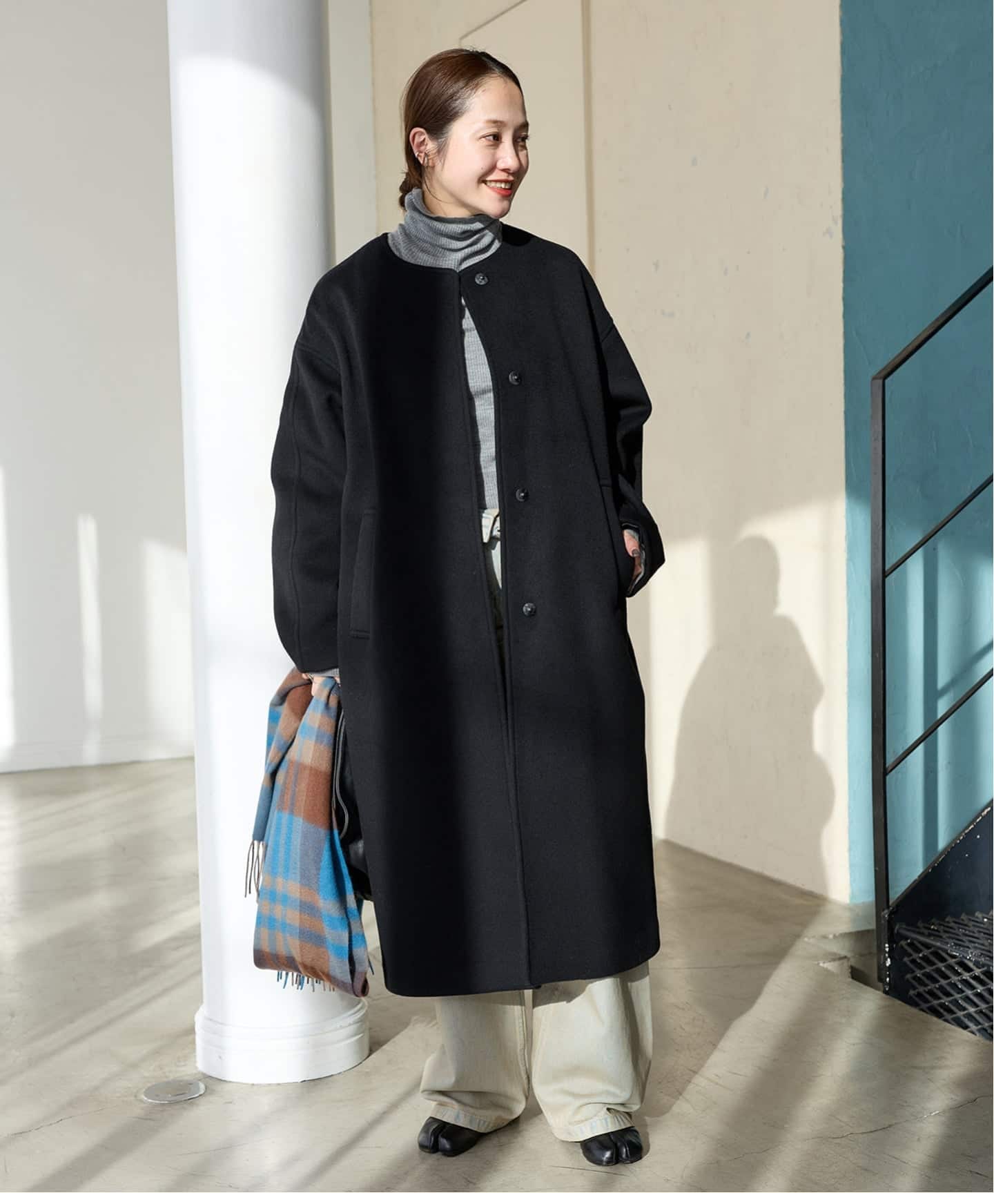 スーパー120ビーバーノーカラーコート（ノーカラーコート）｜JOURNAL