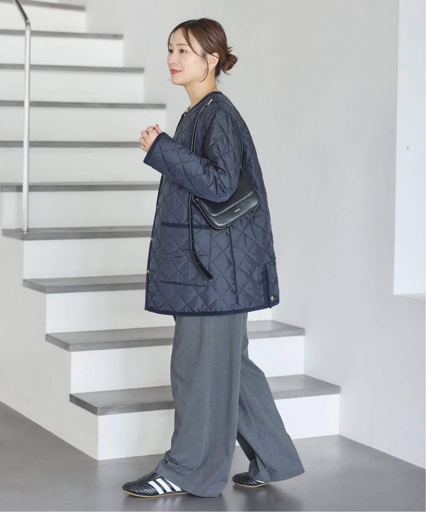 TRADITIONAL WEATHERWEAR】ARKLEY A LINE MIDDLE（中綿・キルティング