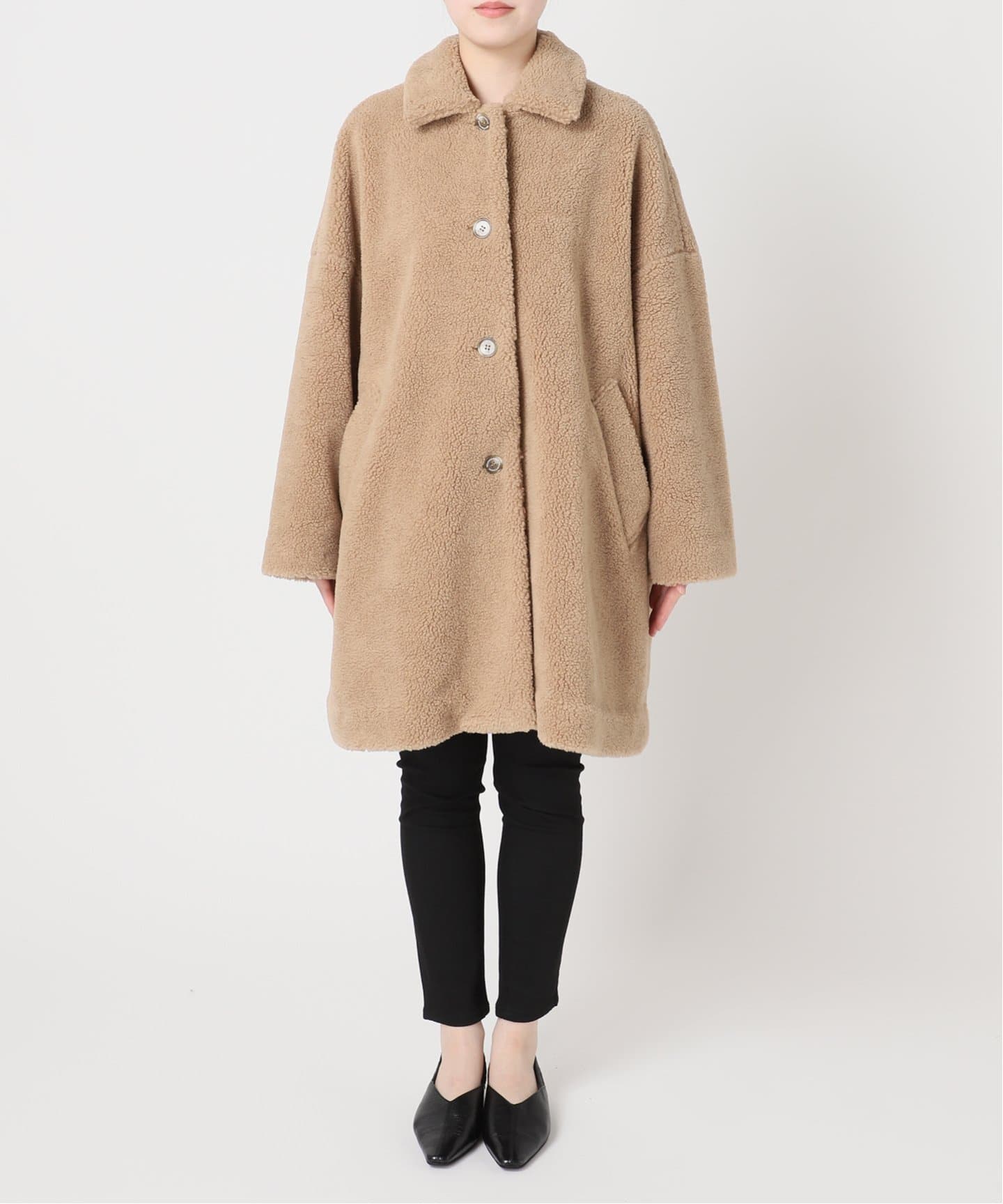 TRADITIONAL WEATHERWEAR ノーカラーボアジャケット Traditional Weatherwear（トラディショナルウェザーウェア）の