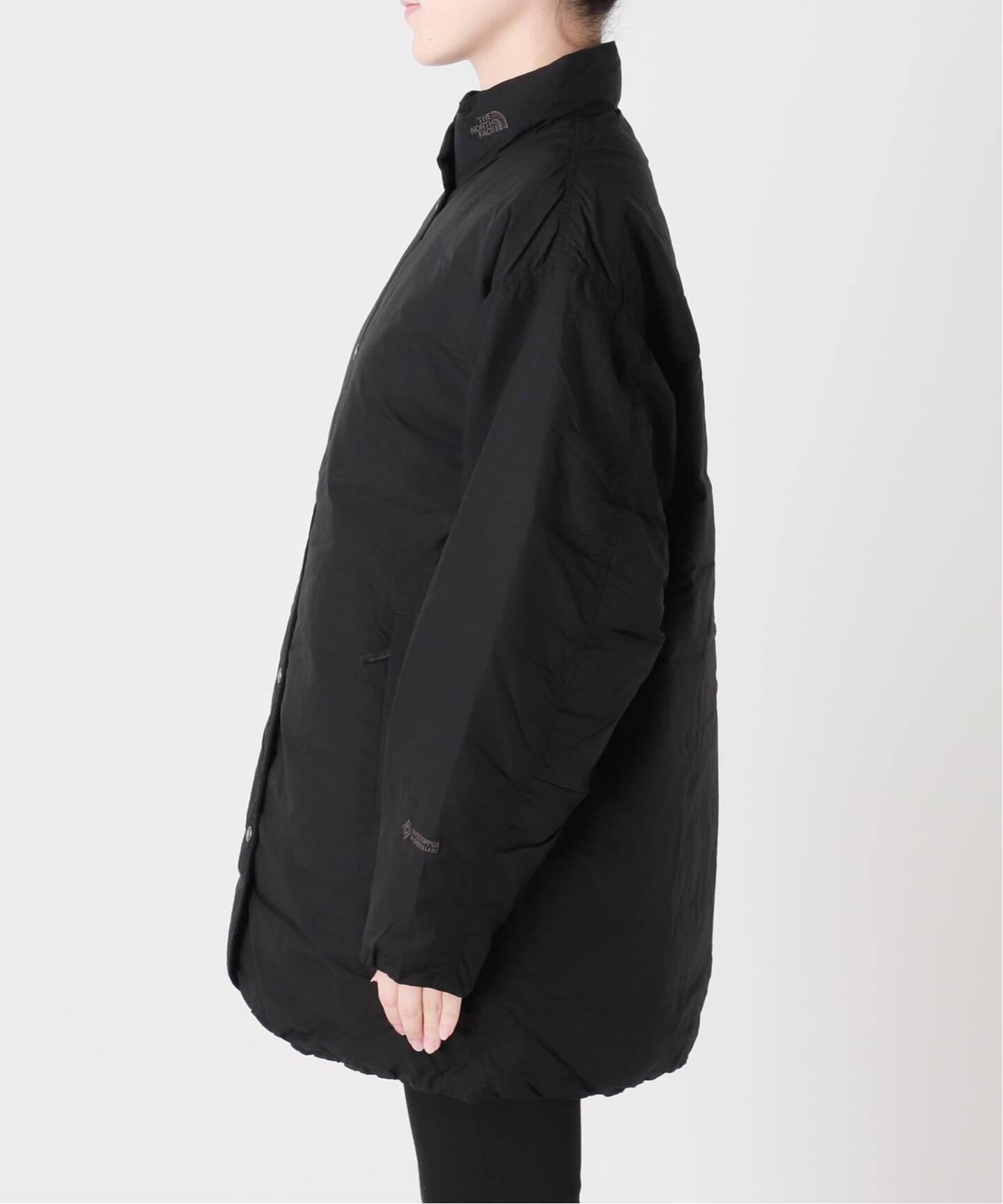ジャケット・アウター SHELL DOWN JACKET BLACK THE NORTH FACE】ALTERATION ZEPHER SHELL HALF COAT（ダウン