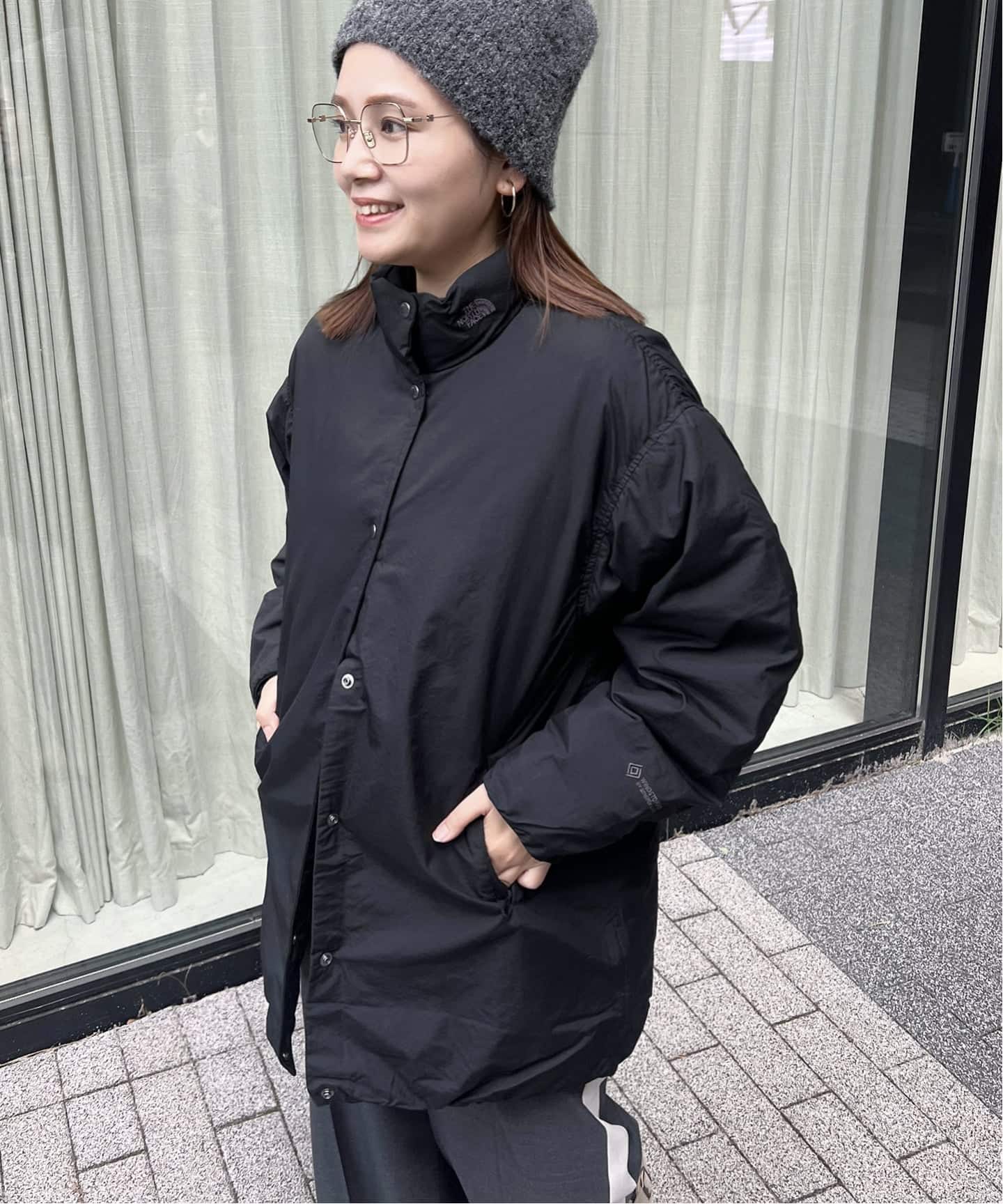 p*4様 値下　超美品　ジャーナルスタンダード　フード付コート　黒 JOURNAL STANDARD｜ジャーナルスタンダードのブルゾン／アウター