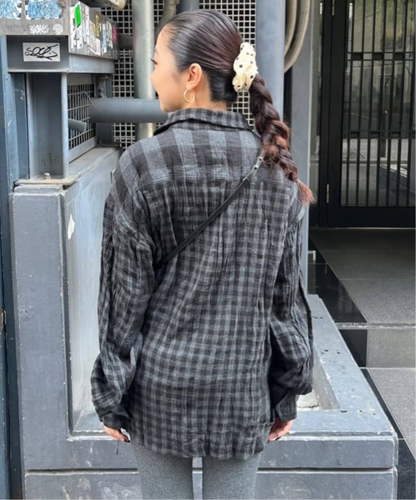 OPEN YY / オープンワイワイ】CRINKLED RUFFLE SHIRT YY253ST004