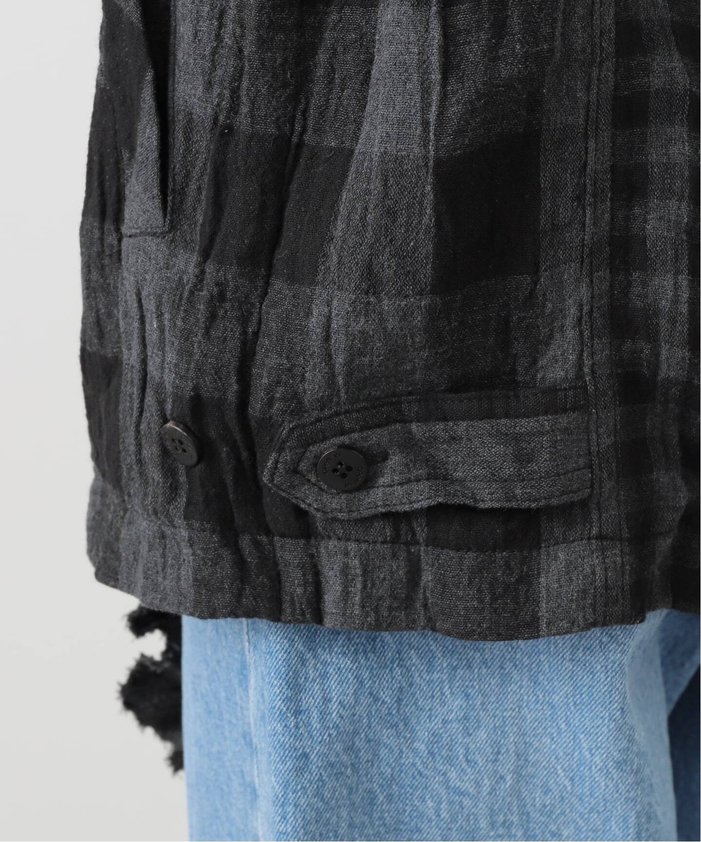 OPEN YY / オープンワイワイ】CRINKLED RUFFLE SHIRT YY253ST004