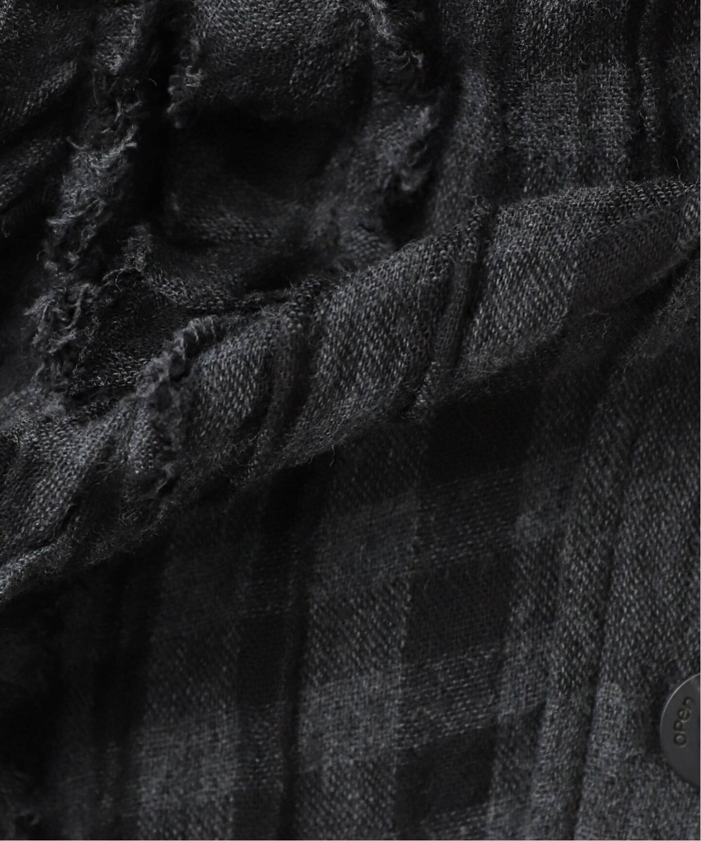 OPEN YY / オープンワイワイ】CRINKLED RUFFLE SHIRT YY253ST004