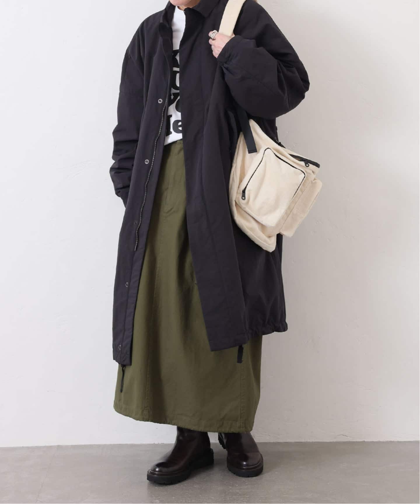 ウェザースタンドカラーコート（中綿・キルティング）｜journal