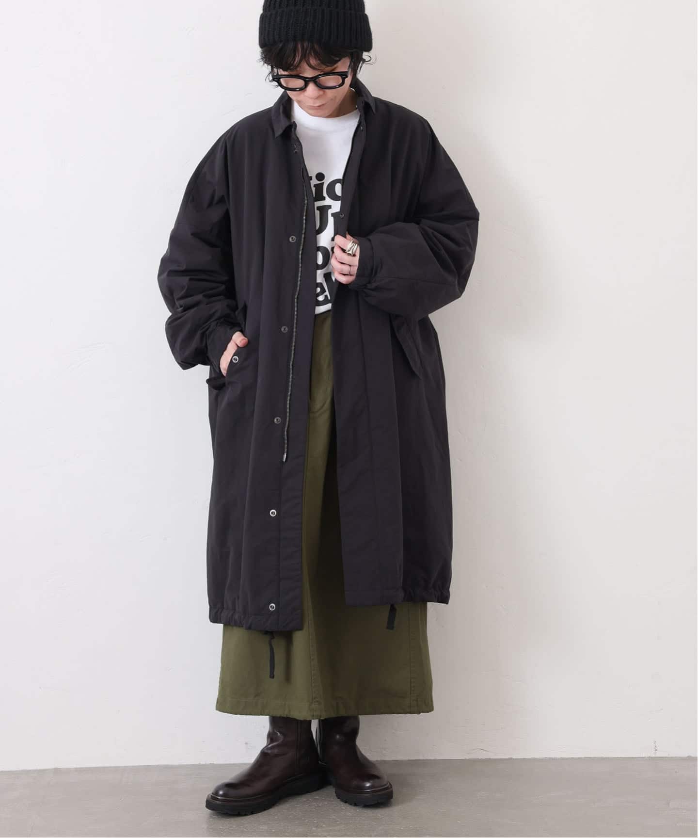 ウェザースタンドカラーコート（中綿・キルティング）｜journal