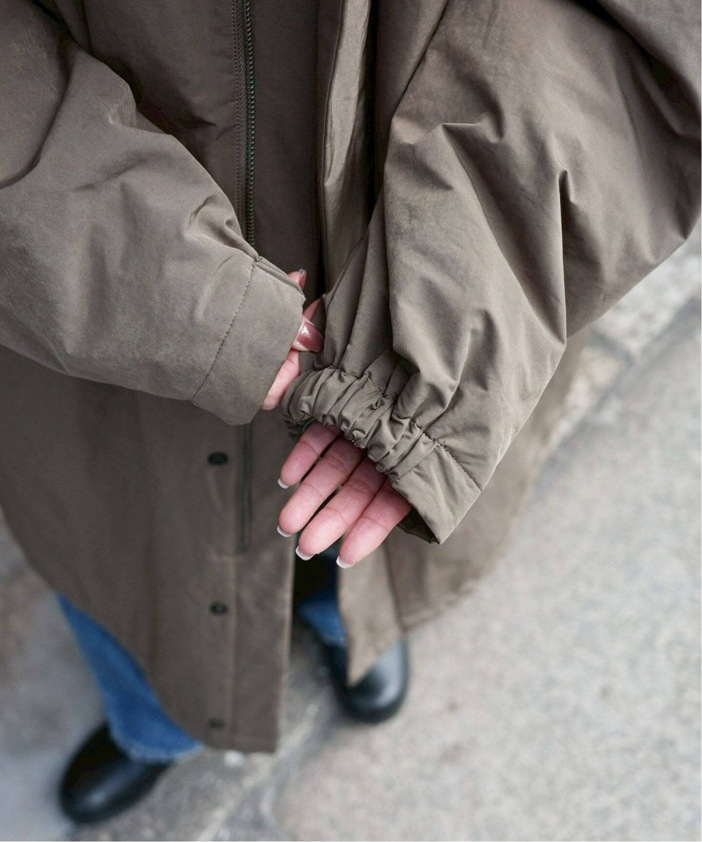 予約》ウェザースタンドカラーコート（中綿・キルティング）｜journal