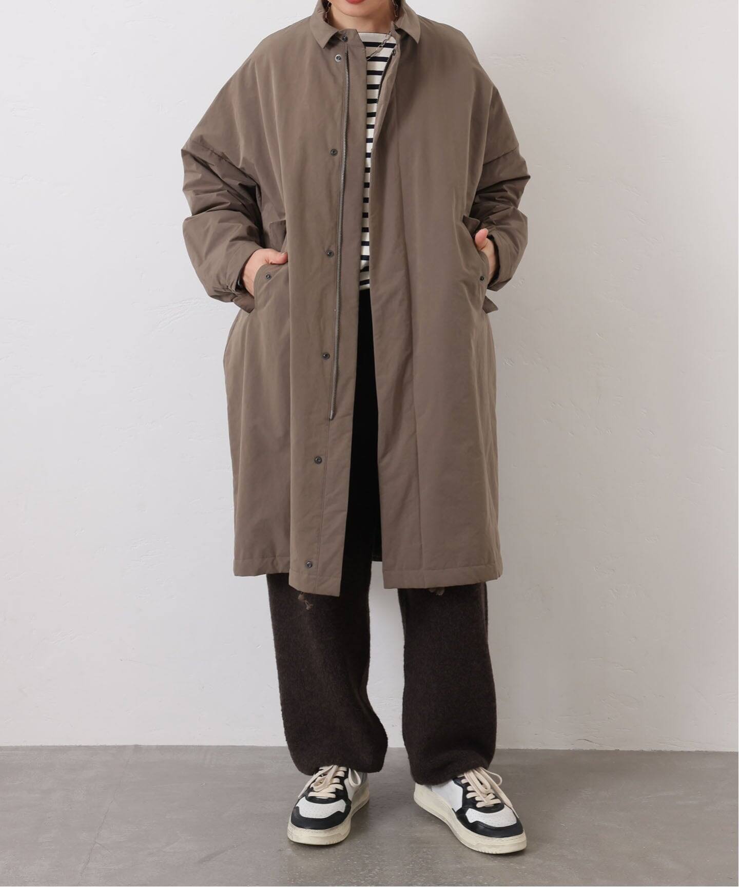 ウェザースタンドカラーコート（中綿・キルティング）｜journal