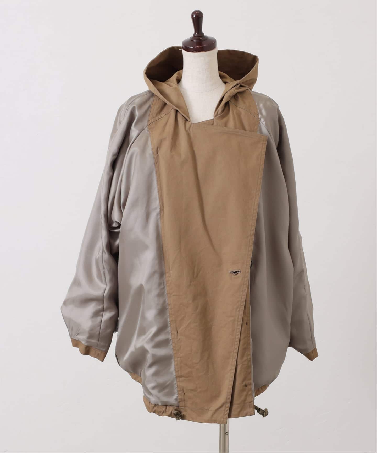 コットンチノストレッチハーフコート（フードコート）｜journal