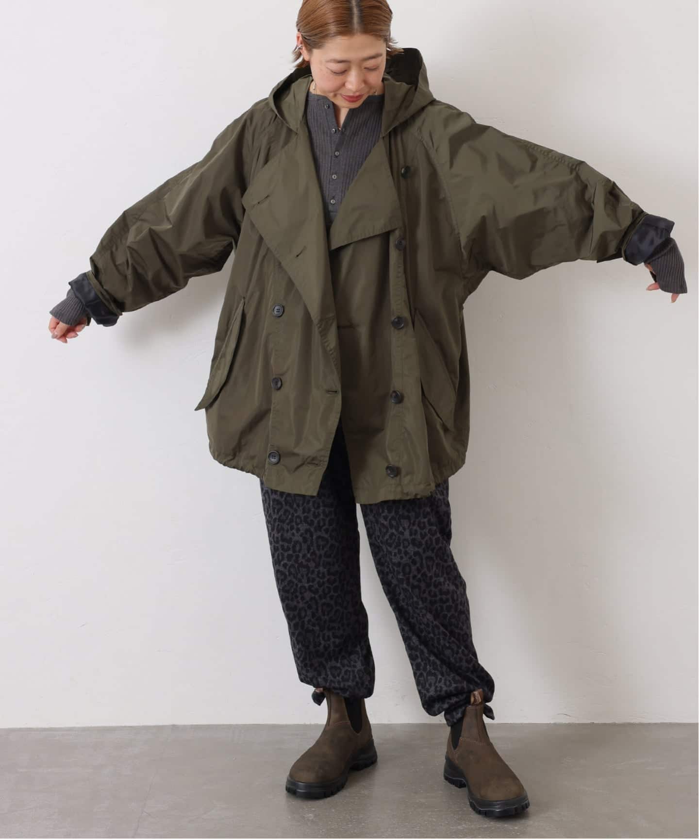 予約》ナイロンハーフコート（フードコート）｜journal standard luxe