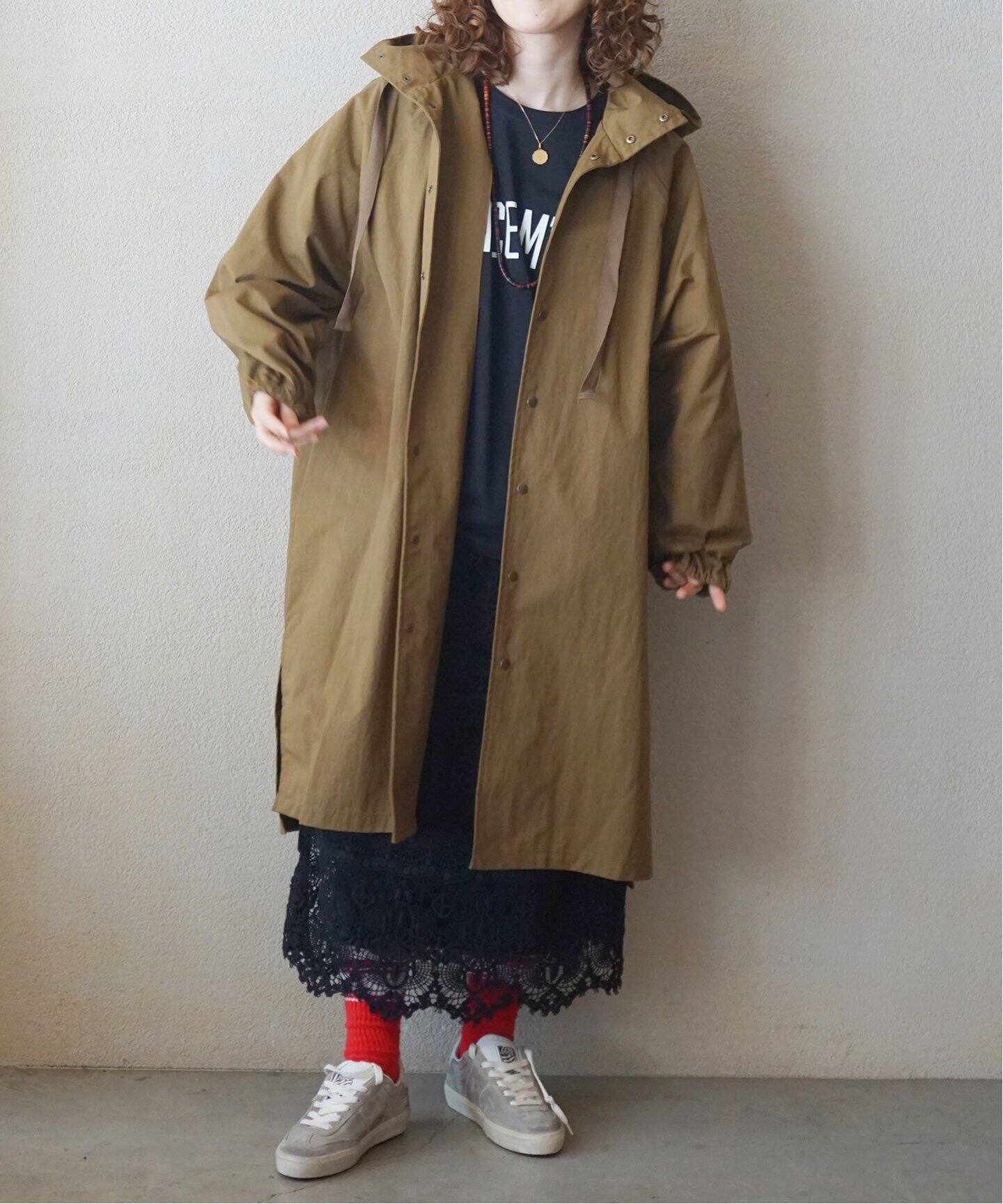 コットンナイロンハーフcoat（フードコート）｜journal standard luxe 