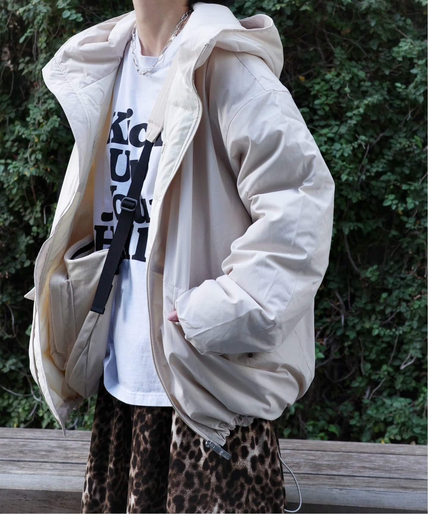 miffew ダウンベスト ホワイト サイズ1 miffew】HOODED DOWN JACKET（ダウン・中綿ベスト）｜journal standard