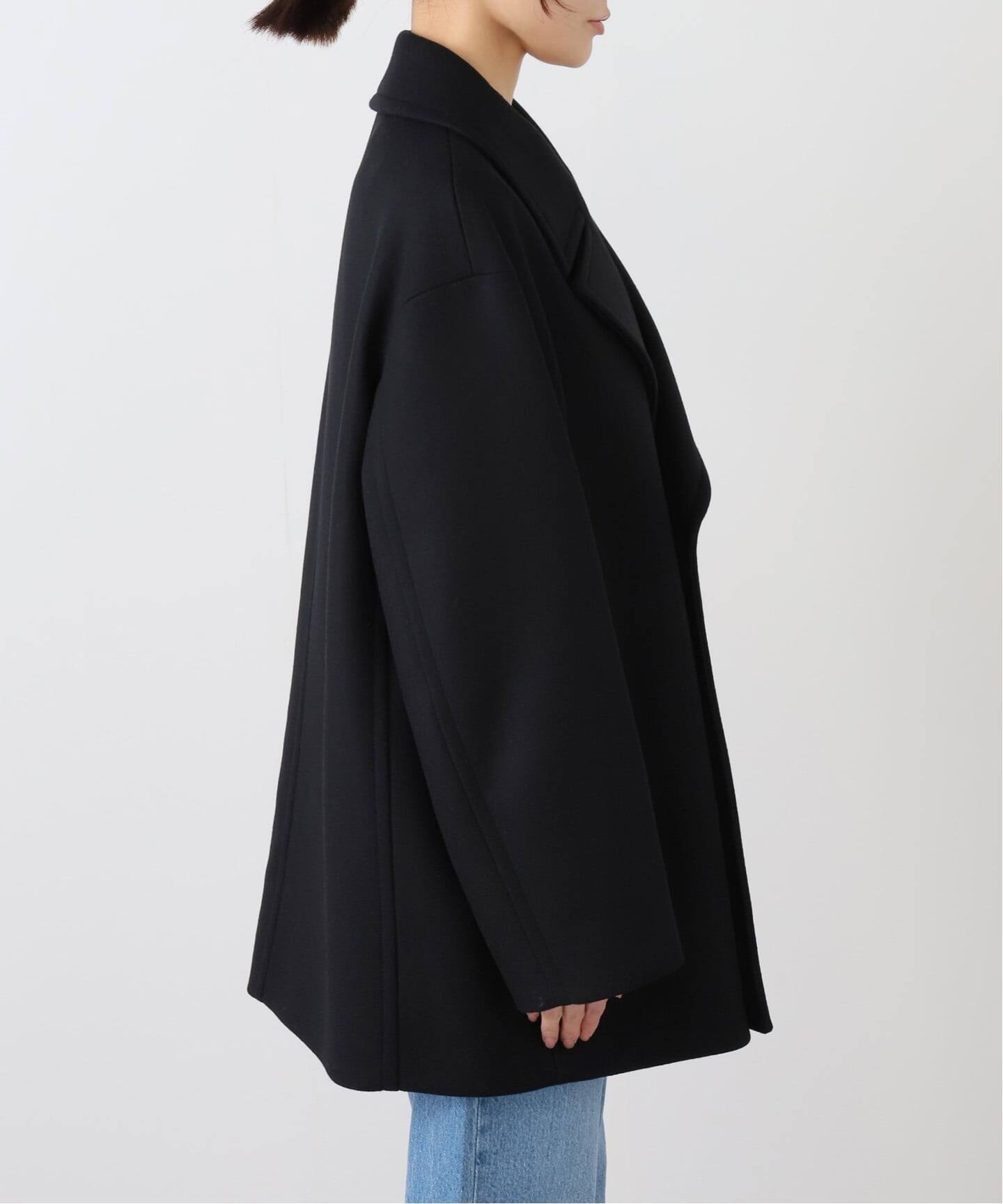 ATON】SUPER 120S DOUBLE MELTON SHORT COAT（その他ブルゾン