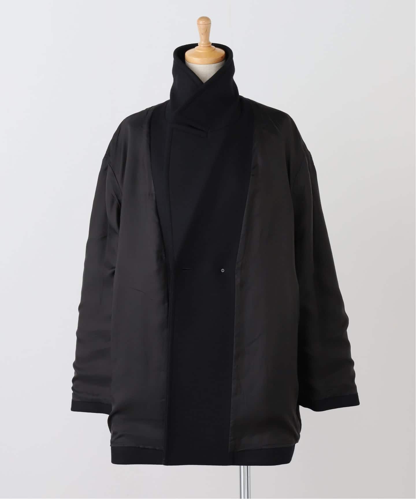 ATON SUPER 120S DOUBLE MELTON ノーカラーコート SUPER 120S DOUBLE MELTON | ノーカラーコート / ATON