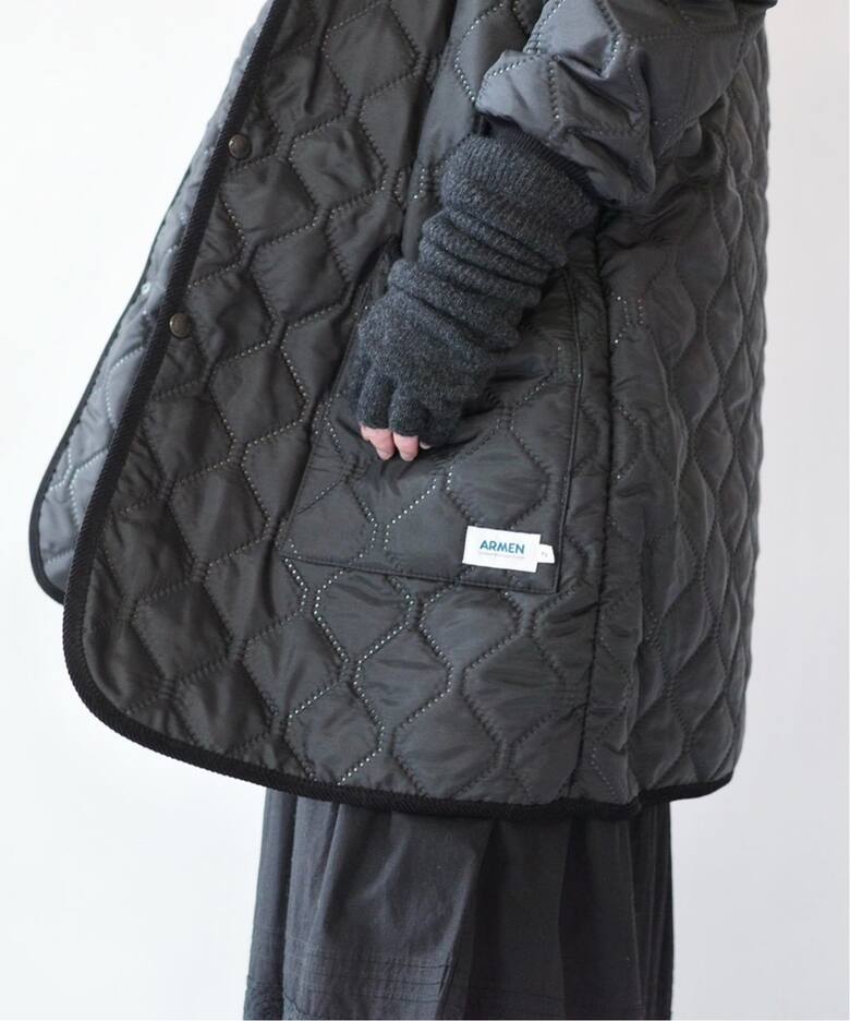 ARMEN】OVERSIZED HOODED COAT（中綿・キルティング）｜journal 