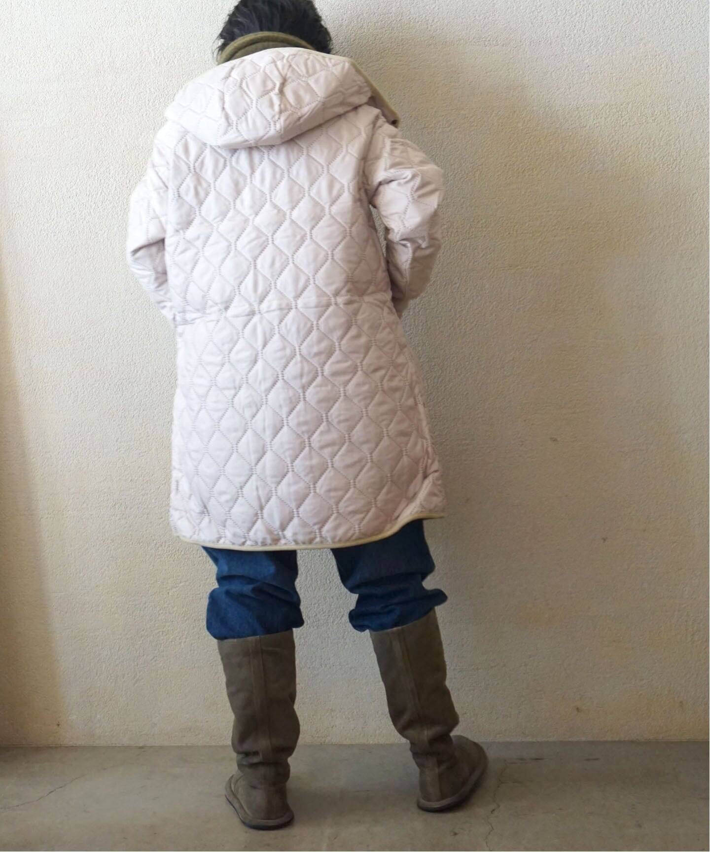 ARMEN】OVERSIZED HOODED COAT（中綿・キルティング）｜journal