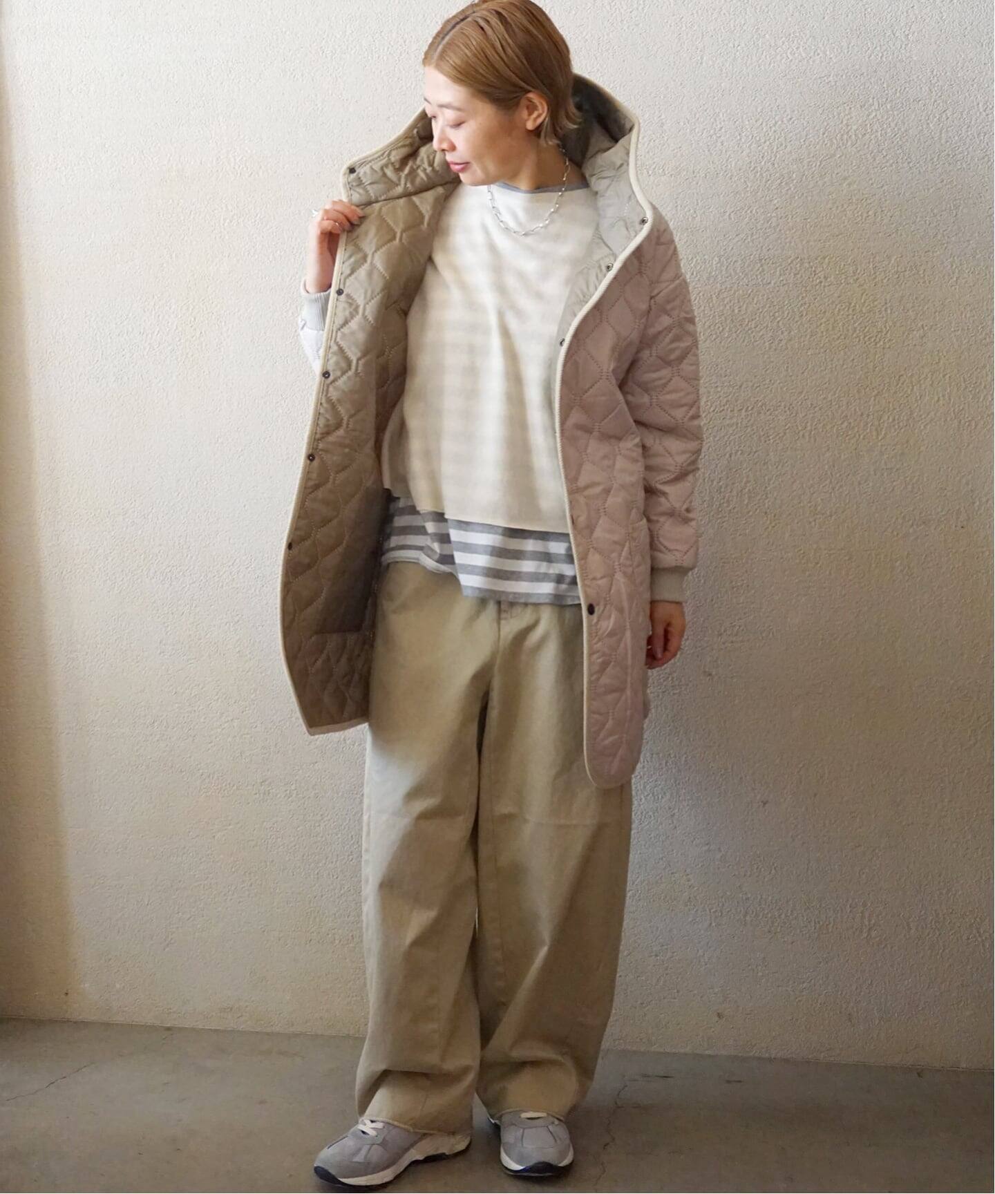 ARMEN】OVERSIZED HOODED COAT（中綿・キルティング）｜journal