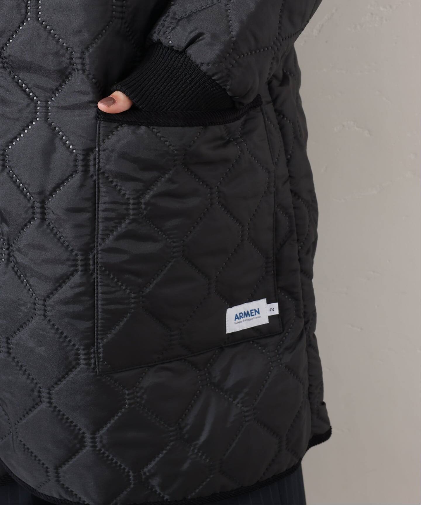 ARMEN】OVERSIZED HOODED COAT（中綿・キルティング）｜journal