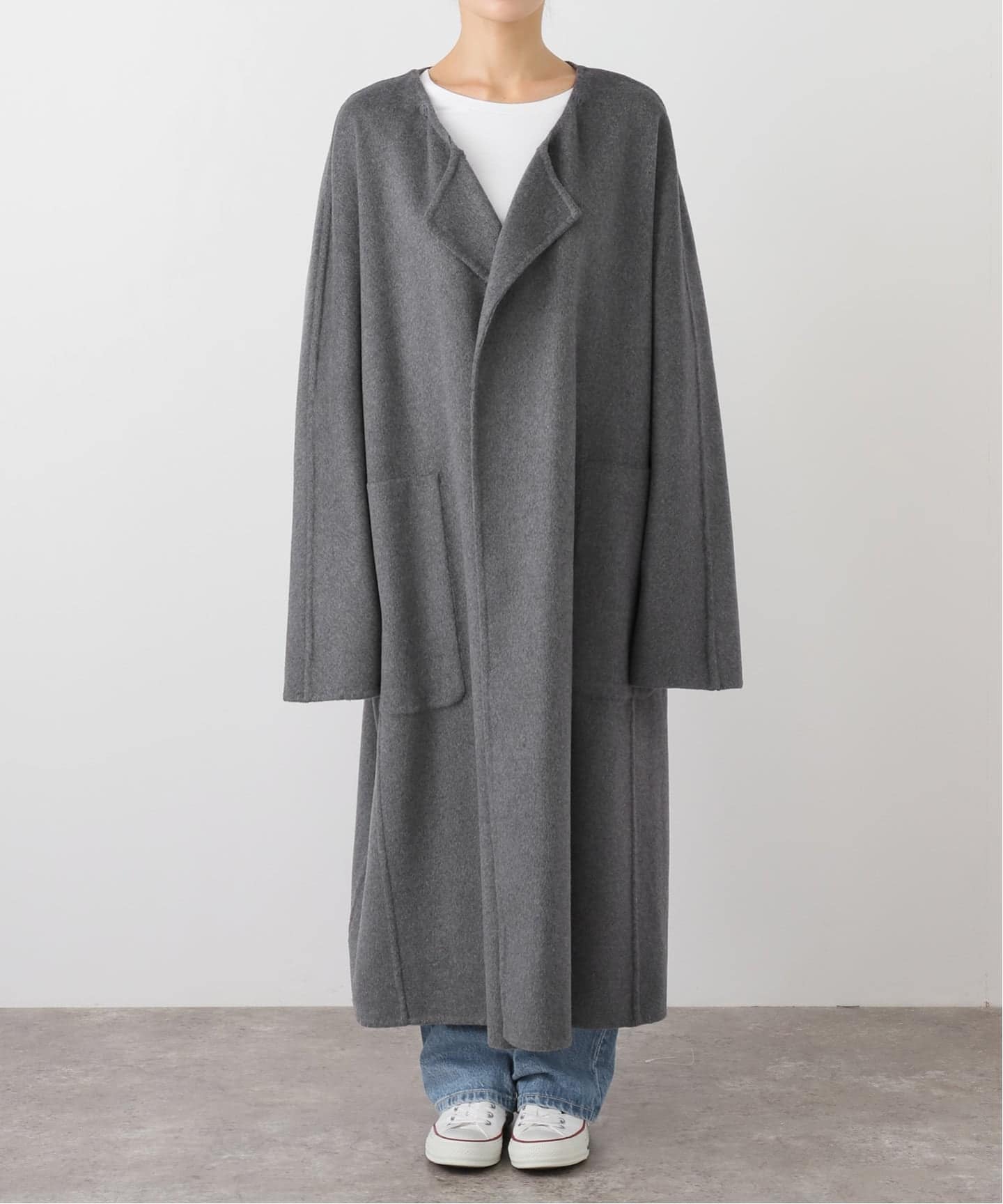 seya.】 DOUBLE FACE MARCEL COAT/SILK BLEND（その他ブルゾン