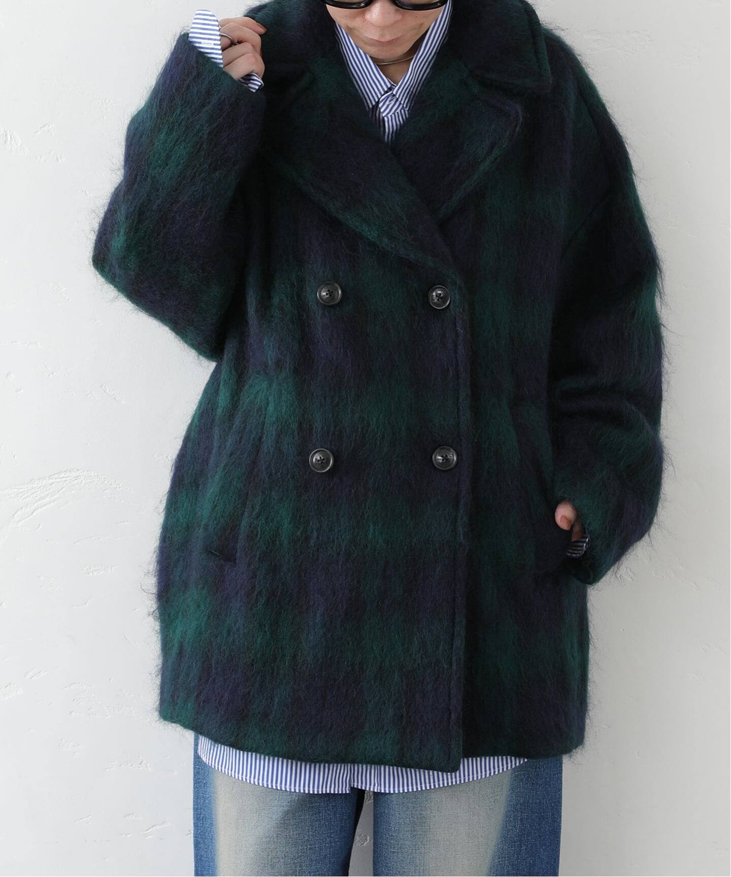 TICCA】 CHECK SHAGGY P COAT（ピーコート）｜journal standard luxe