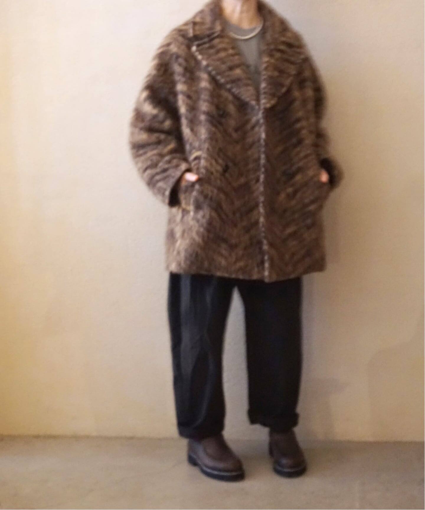 journal standard luxe ピーコート ジロンラム TICCA】ZEBRA SHAGGY P COAT（ピーコート）｜journal standard luxe