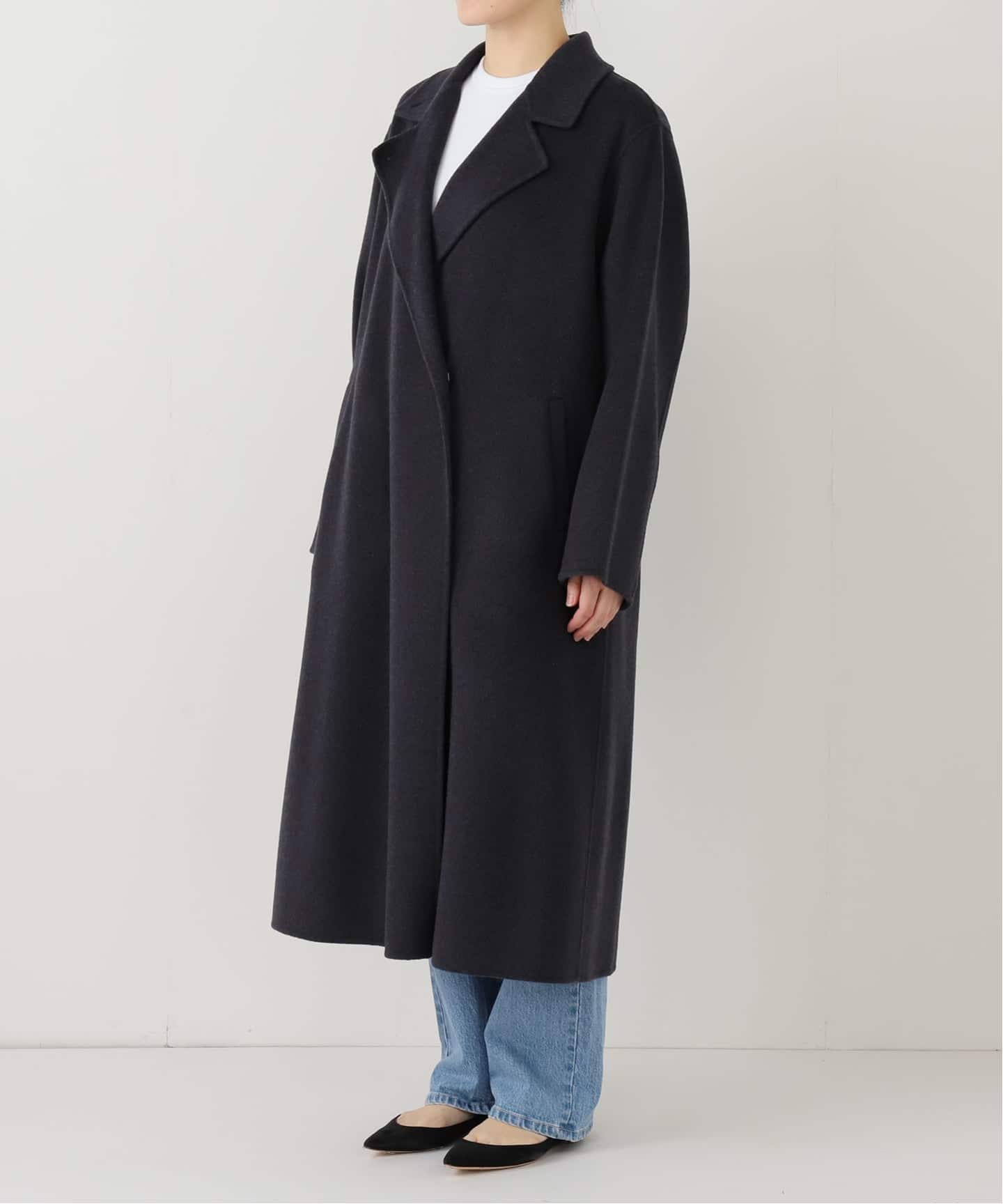 美品【ジャーナルスタンダード】ウールチェスターコート【M】チェスターコクーン 美品【ジャーナルスタンダード】ウールチェスターコート【M