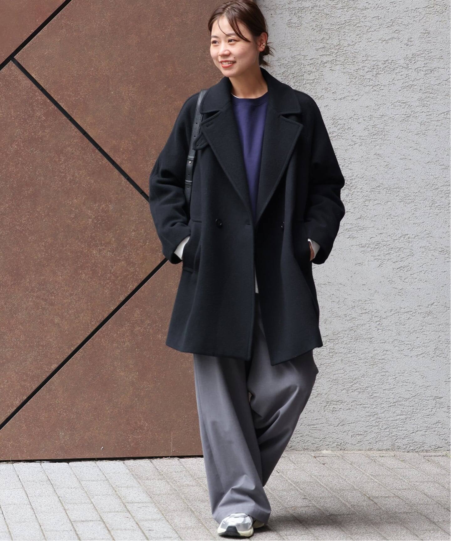 WEB限定追加2》尾州ウールモッサWブレストハーフコート（その他